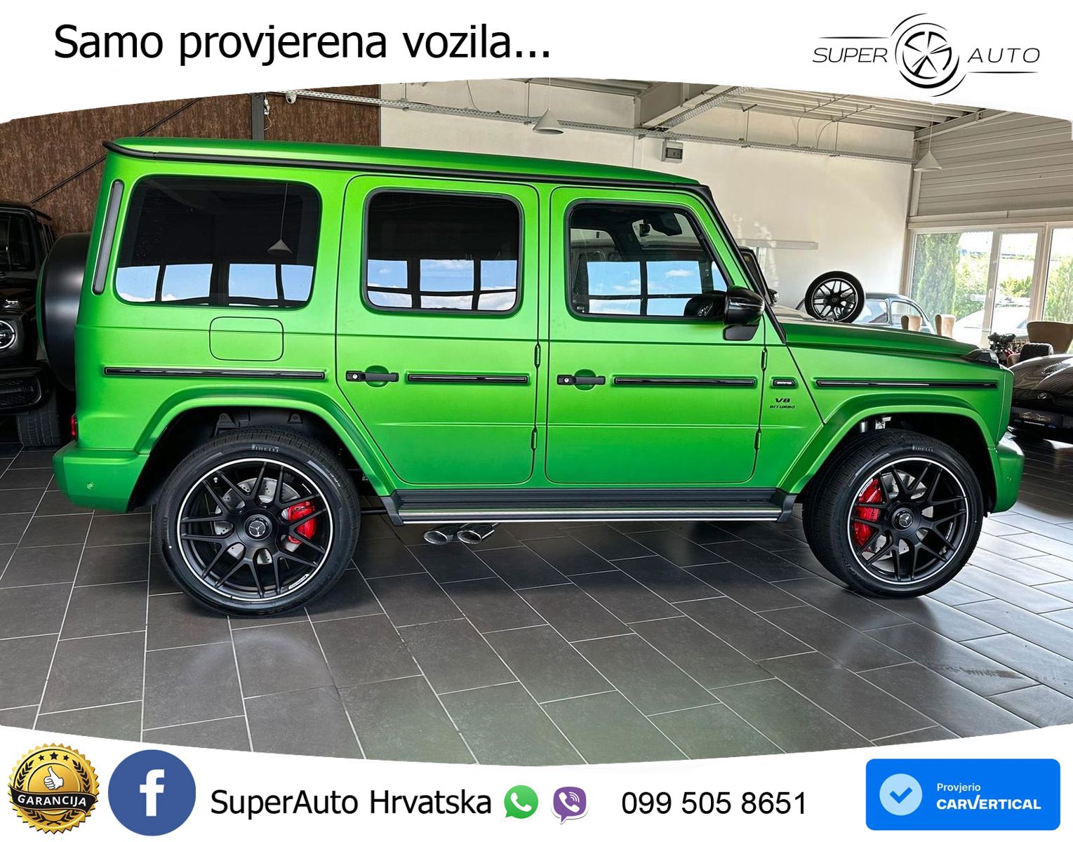 Mercedes AMG G 63 Long V8 (585 KS) 4MATIC 9G-TRONIC AMG SPEEDSHIFT PLUS ZRAČNI+ACC+4xGR SJED+360