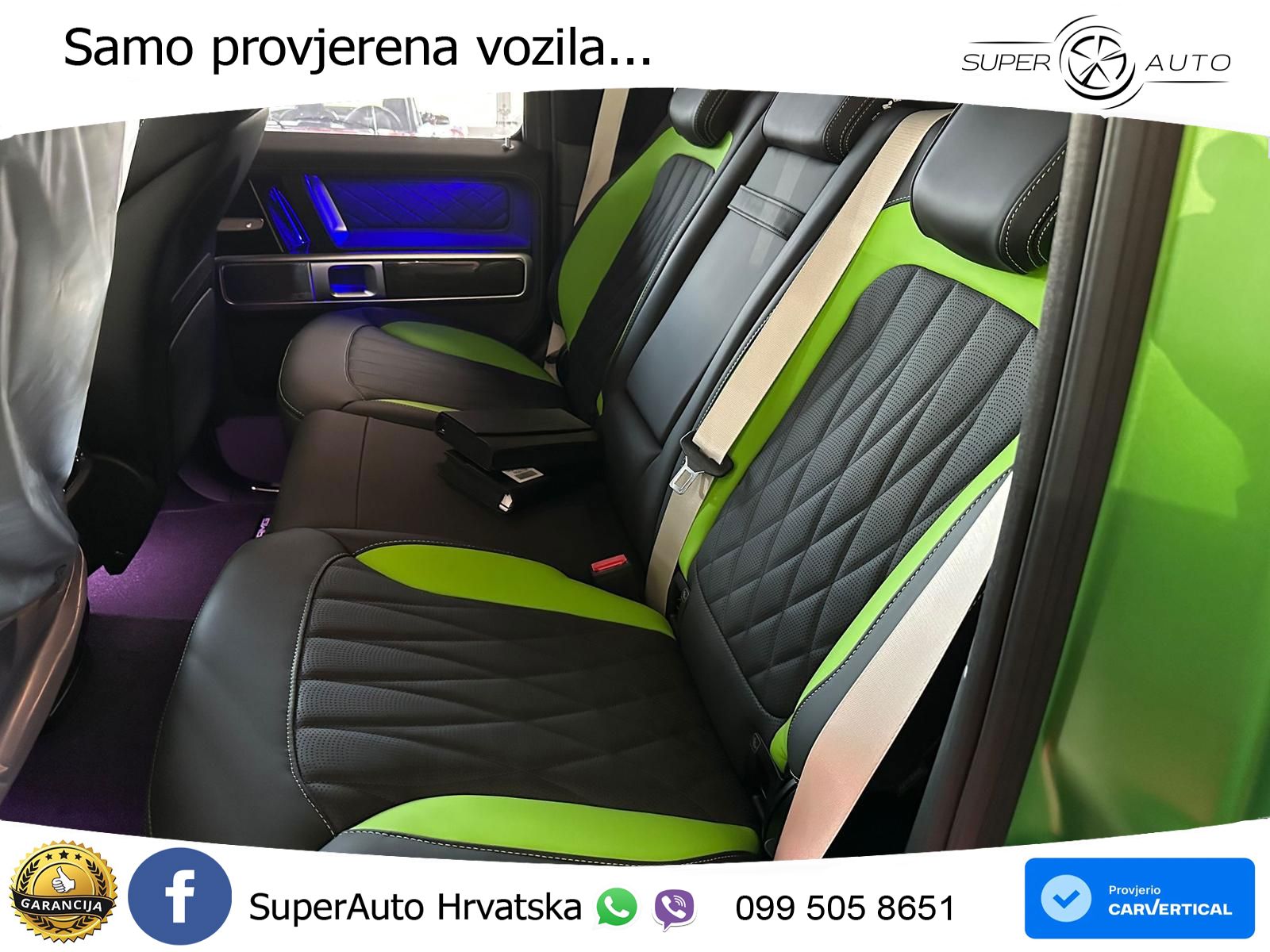 Mercedes AMG G 63 Long V8 (585 KS) 4MATIC 9G-TRONIC AMG SPEEDSHIFT PLUS ZRAČNI+ACC+4xGR SJED+360