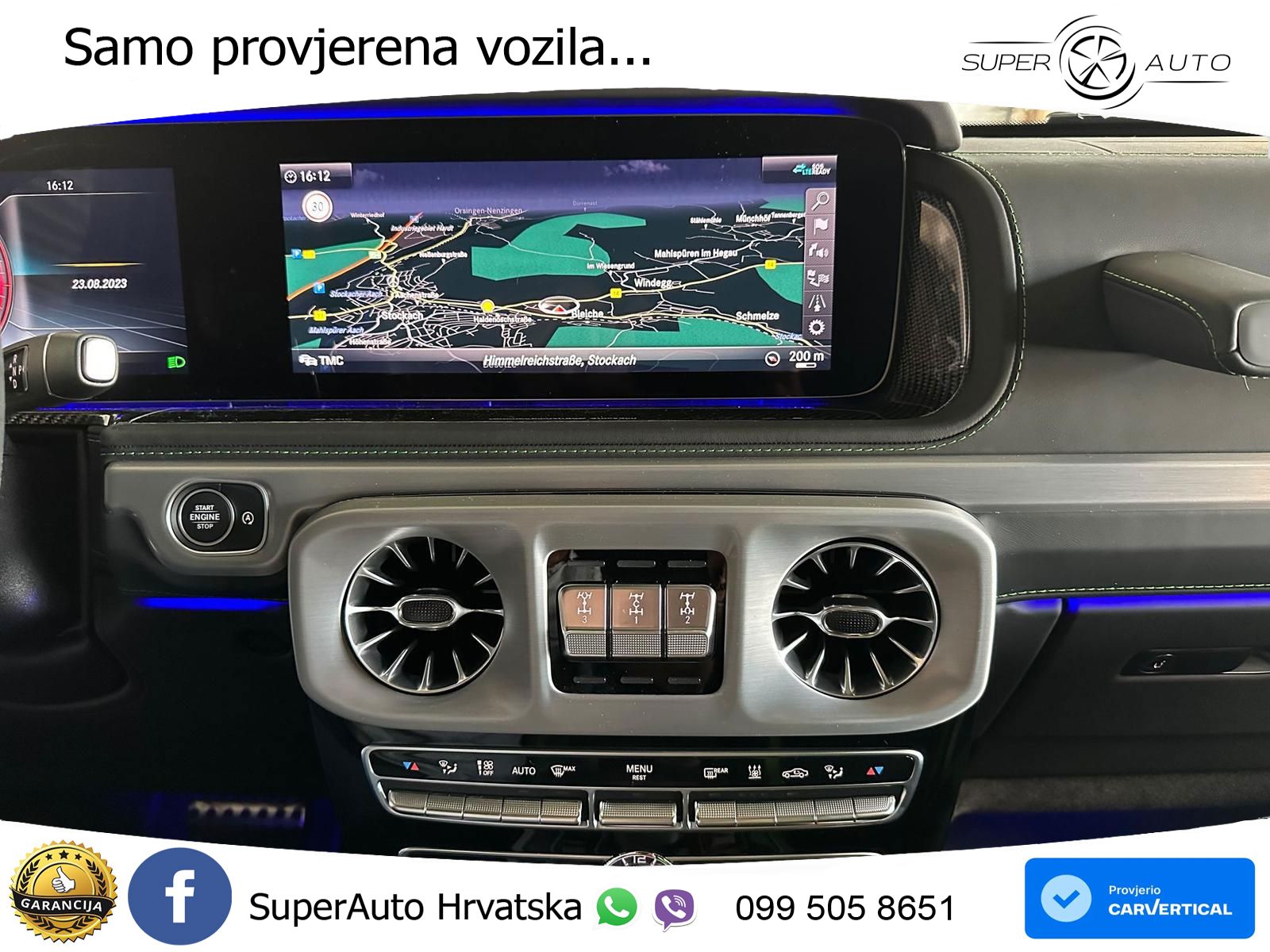 Mercedes AMG G 63 Long V8 (585 KS) 4MATIC 9G-TRONIC AMG SPEEDSHIFT PLUS ZRAČNI+ACC+4xGR SJED+360
