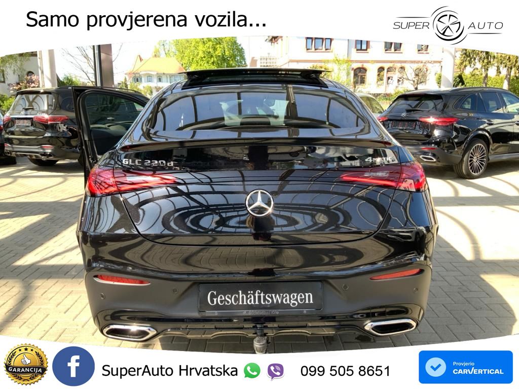 Mercedes GLC Coupe 220d (197 KS) 4MATIC 9G-TRONIC AMG ACC+GR SJED+360+PANO