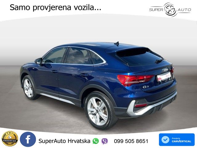 Audi Q3 Sportback 40 TDI (200 KS) quattro S tronic S line LED+GR SJED+ACC