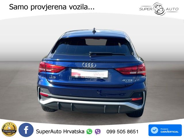 Audi Q3 Sportback 40 TDI (200 KS) quattro S tronic S line LED+GR SJED+ACC