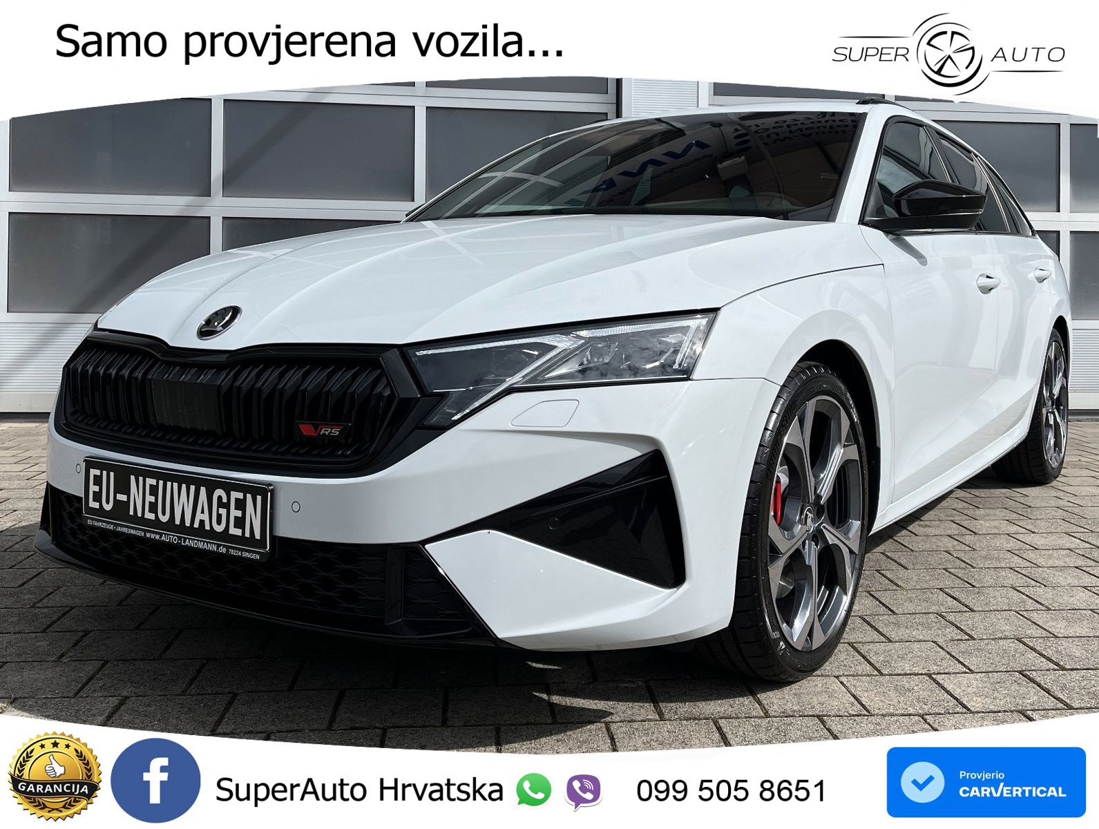 Škoda Octavia Combi RS 2.0 TSI (265 KS) DSG MATRIX+GR SJED+KAM