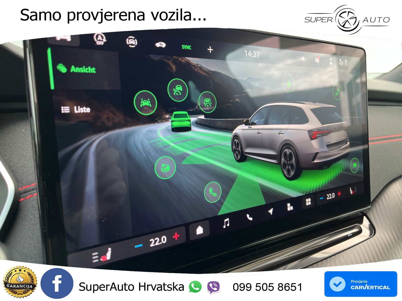Škoda Octavia Combi RS 2.0 TSI (265 KS) DSG MATRIX+GR SJED+KAM