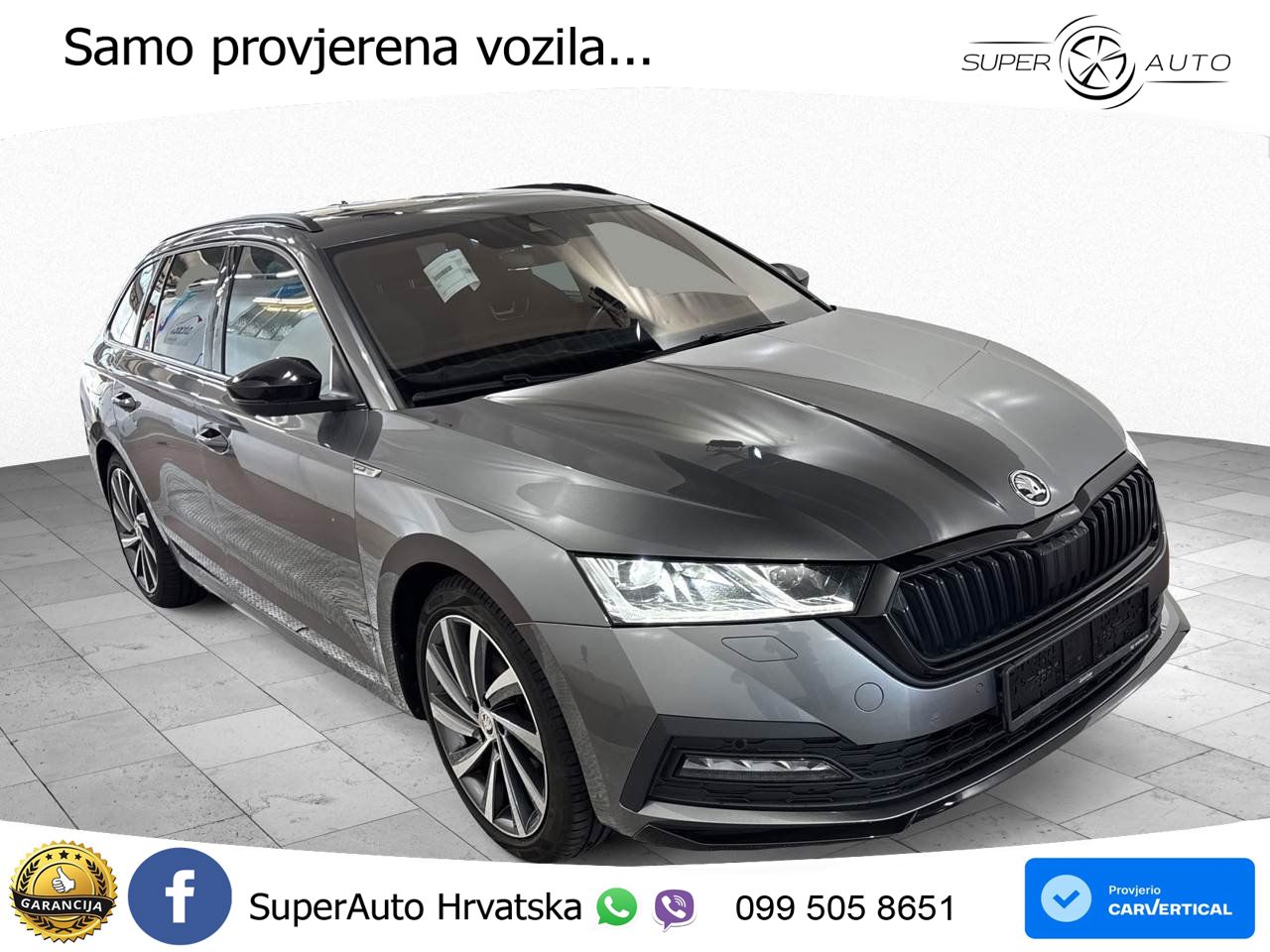 Škoda Octavia Combi 2.0 TDI (150 KS) DSG SportLine LED+GR SJED+ACC