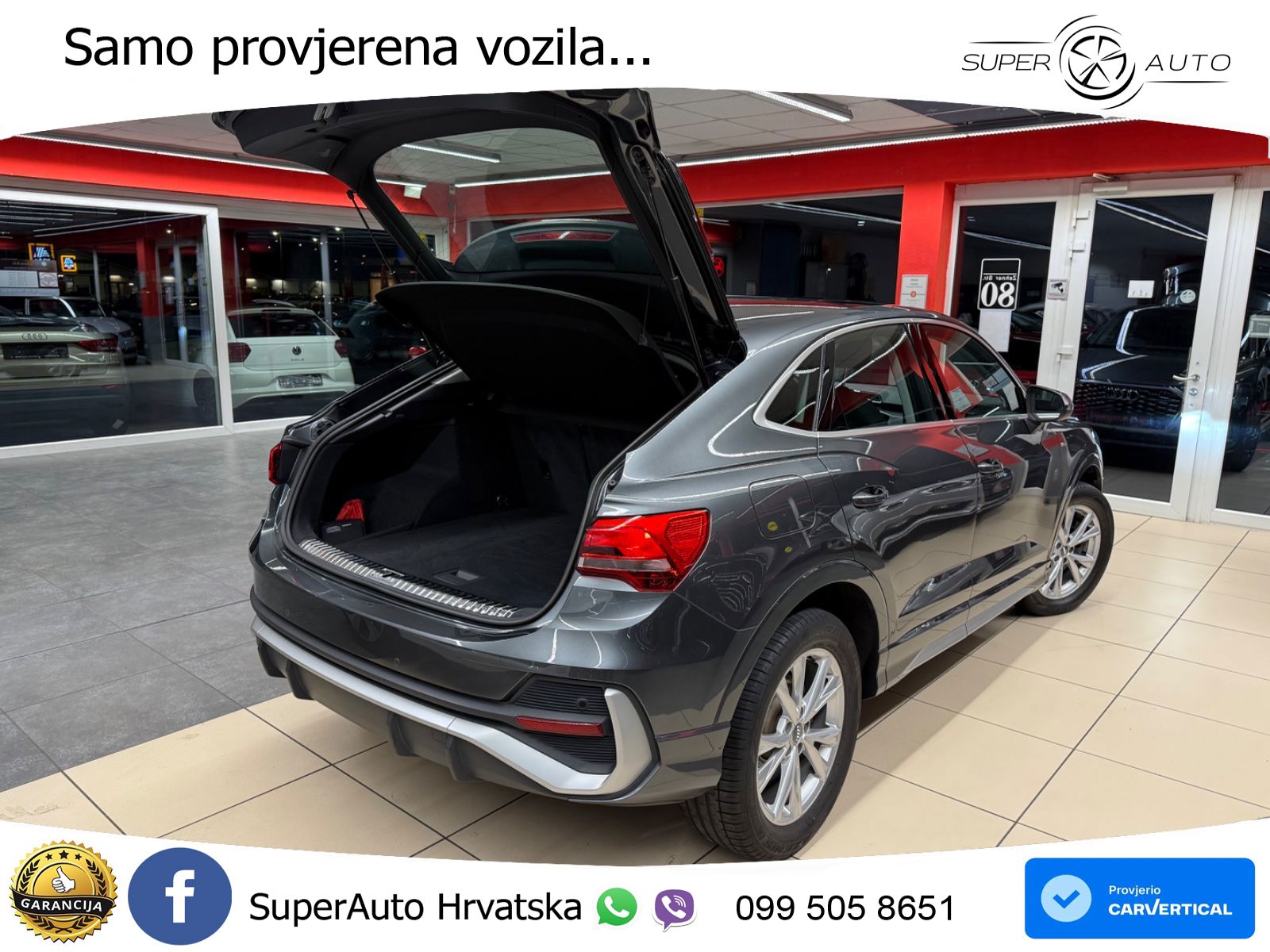 Audi Q3 Sportback 40 TDI (190 KS) quattro S tronic S line LED+GR SJED+ACC