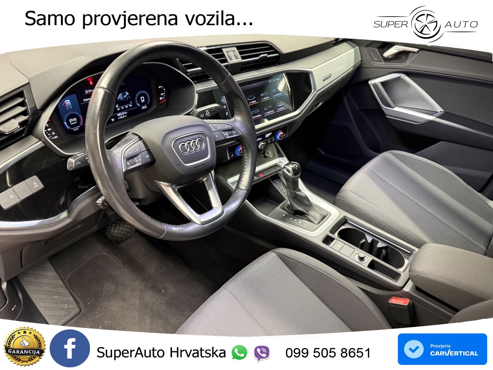 Audi Q3 Sportback 40 TDI (190 KS) quattro S tronic S line LED+GR SJED+ACC