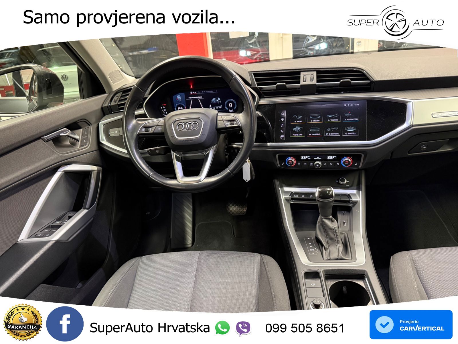 Audi Q3 Sportback 40 TDI (190 KS) quattro S tronic S line LED+GR SJED+ACC