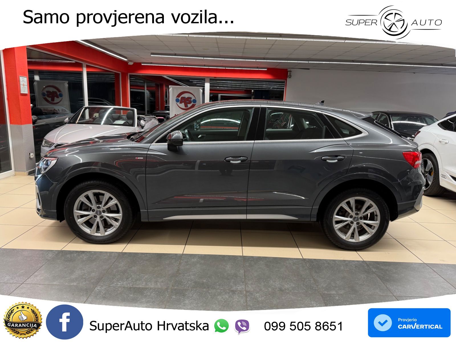 Audi Q3 Sportback 40 TDI (190 KS) quattro S tronic S line LED+GR SJED+ACC