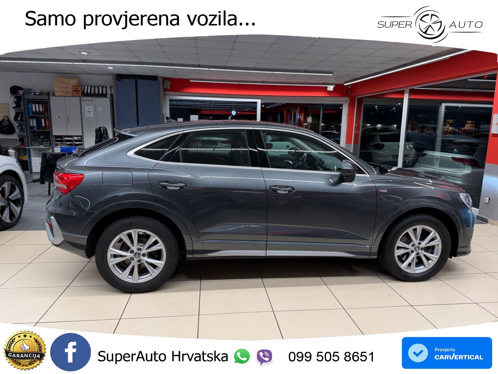 Audi Q3 Sportback 40 TDI (190 KS) quattro S tronic S line LED+GR SJED+ACC