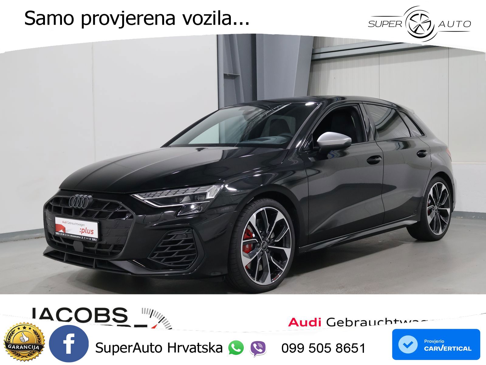 Audi S3 2.0 TFSI (333 KS) quattro S tronic MATRIX+GR SJED+KAM