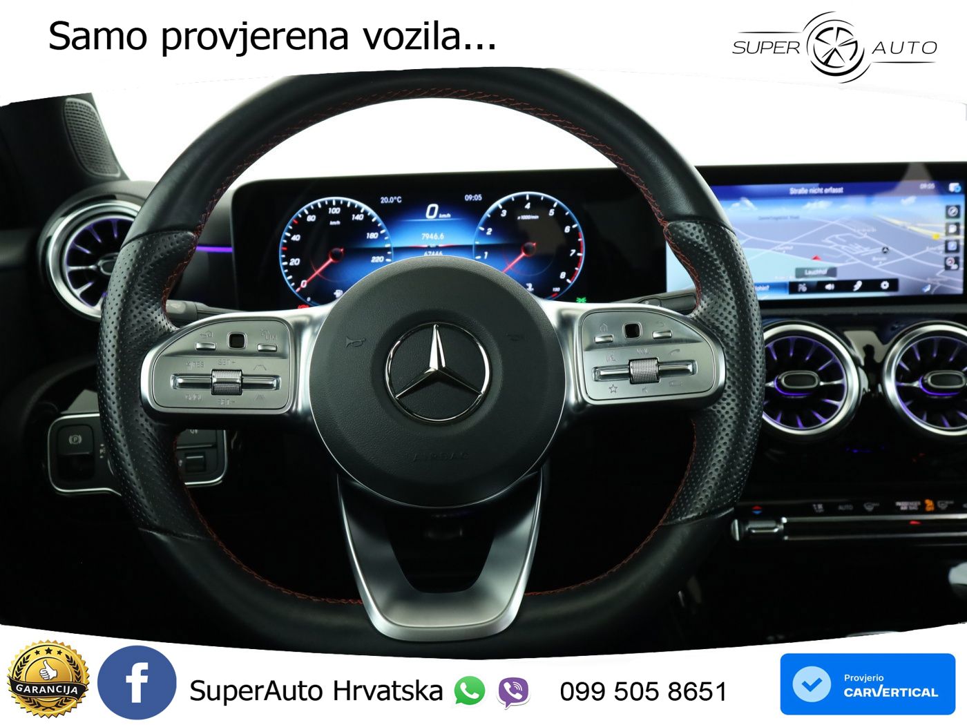 Mercedes-Benz A 200 7G-DCT AMG LED+GR SJED+ACC