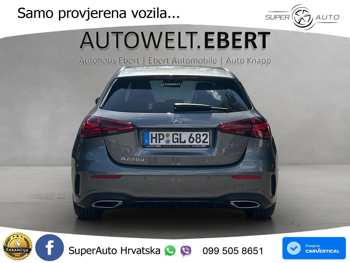 Mercedes-Benz A 220d 8G-DCT AMG LED+GR SJED+ACC