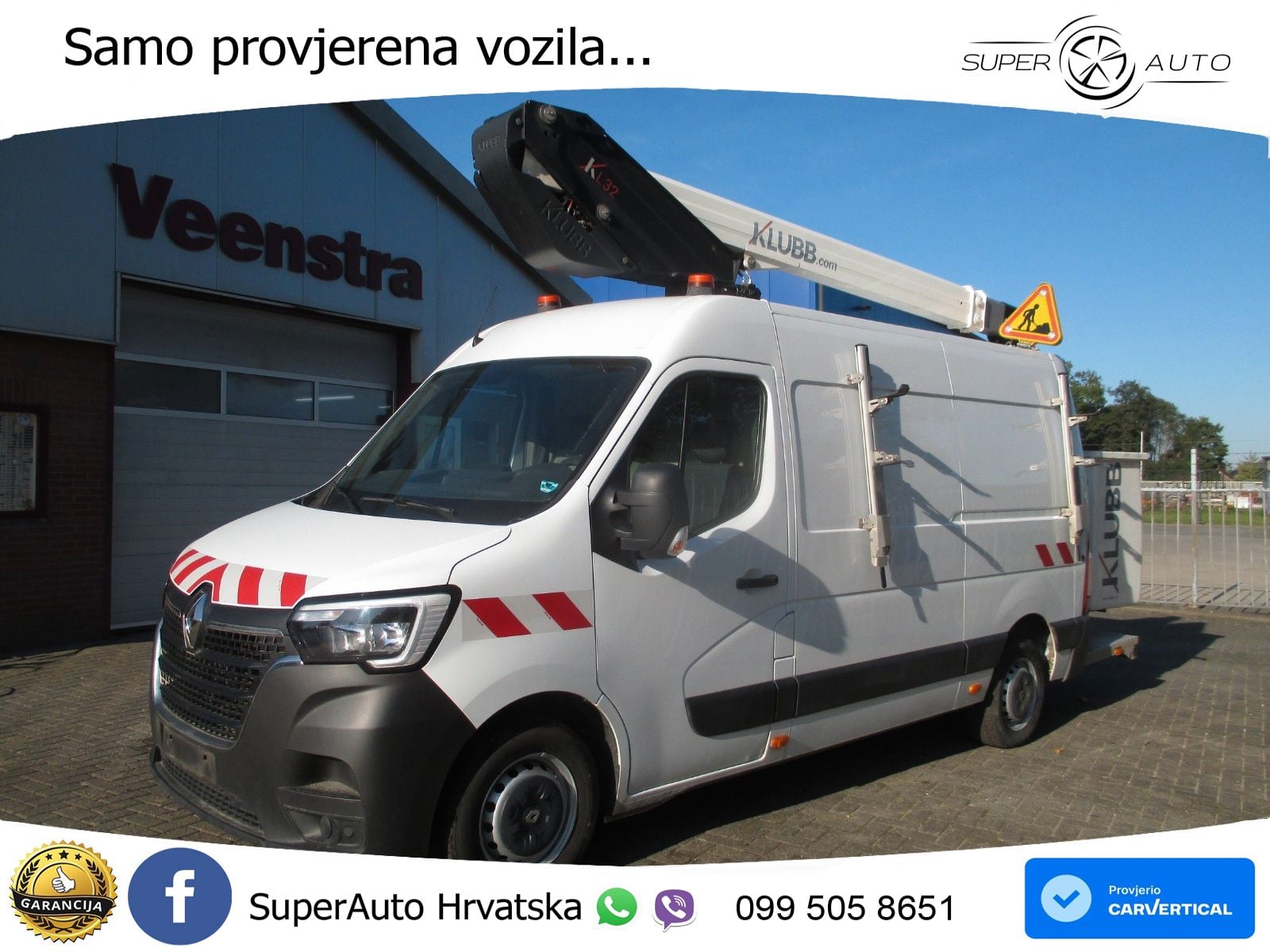 Renault Master 2.3DCI Arbeitsbuhne 13M Netto €15950,= 145 KS