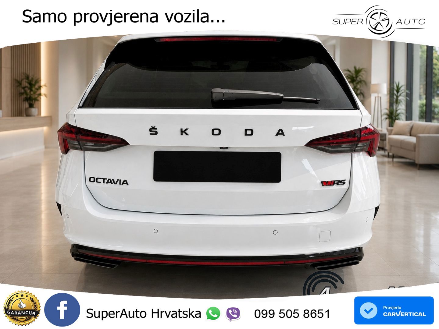 Škoda Octavia Combi RS 2.0 TDI (200 KS) 4x4 DSG LED+GR SJED+ACC
