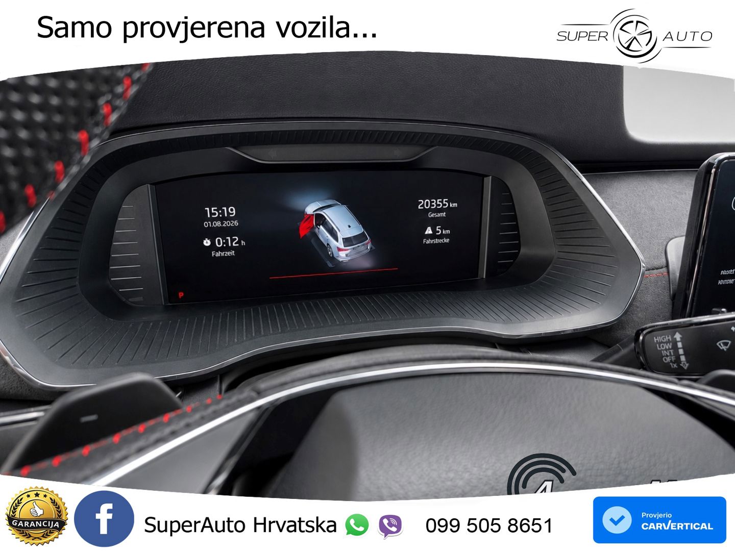 Škoda Octavia Combi RS 2.0 TDI (200 KS) 4x4 DSG LED+GR SJED+ACC