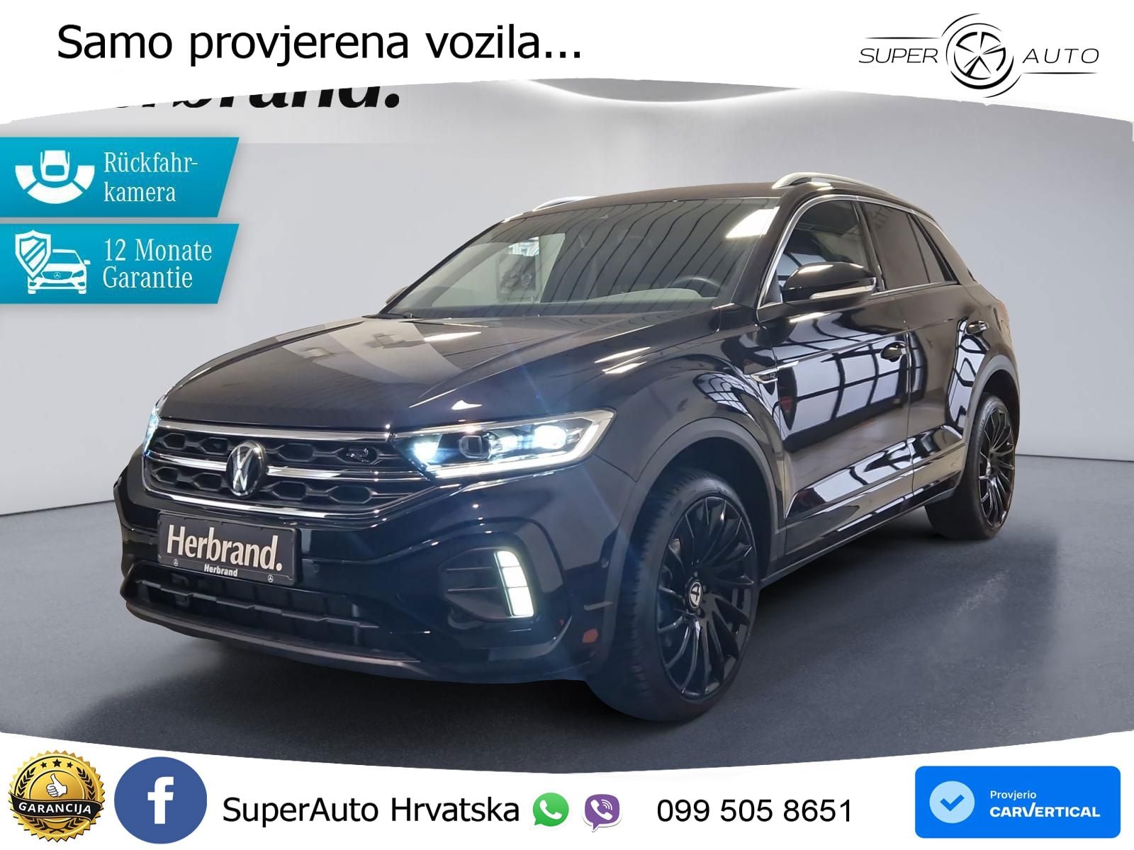 Volkswagen T-Roc 1.5 TSI (150 KS) DSG R-Line LED+GR SJED+ACC