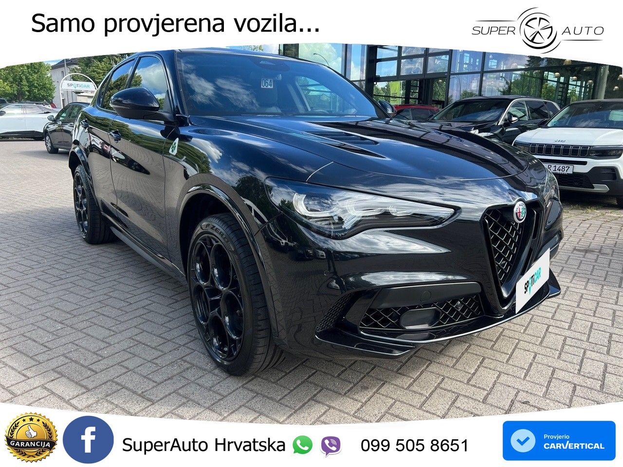 Alfa Romeo Stelvio Quadrifoglio 2.9 V6 Bi-Turbo (520 KS) Q4 Automatic LED+GR SJED+ACC