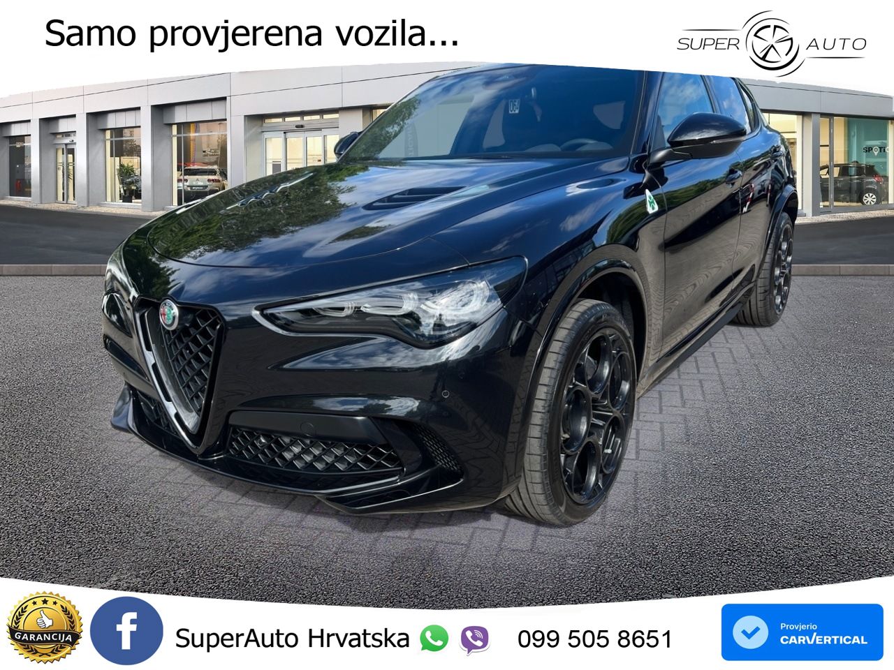 Alfa Romeo Stelvio Quadrifoglio 2.9 V6 Bi-Turbo (520 KS) Q4 Automatic LED+GR SJED+ACC