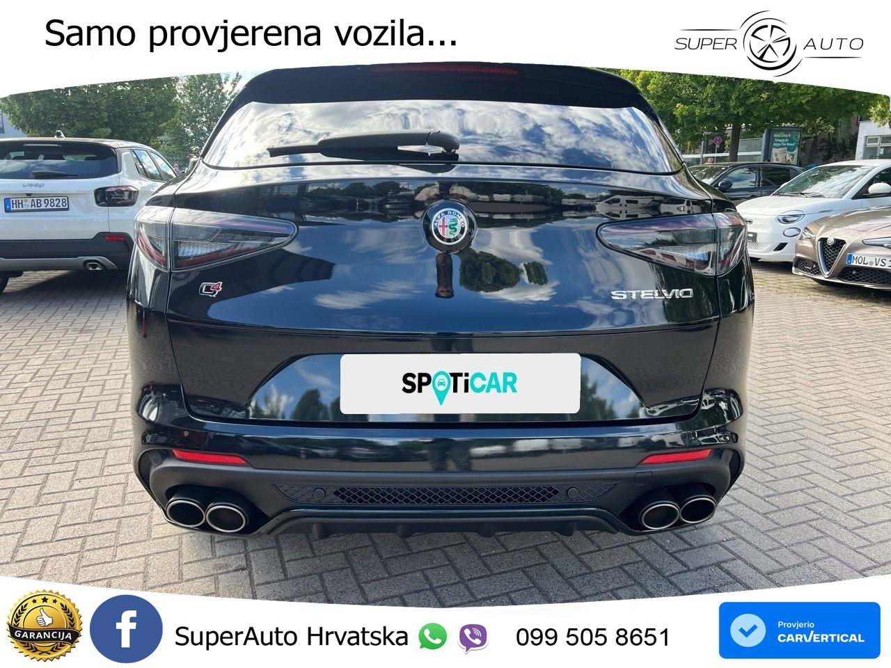 Alfa Romeo Stelvio Quadrifoglio 2.9 V6 Bi-Turbo (520 KS) Q4 Automatic LED+GR SJED+ACC