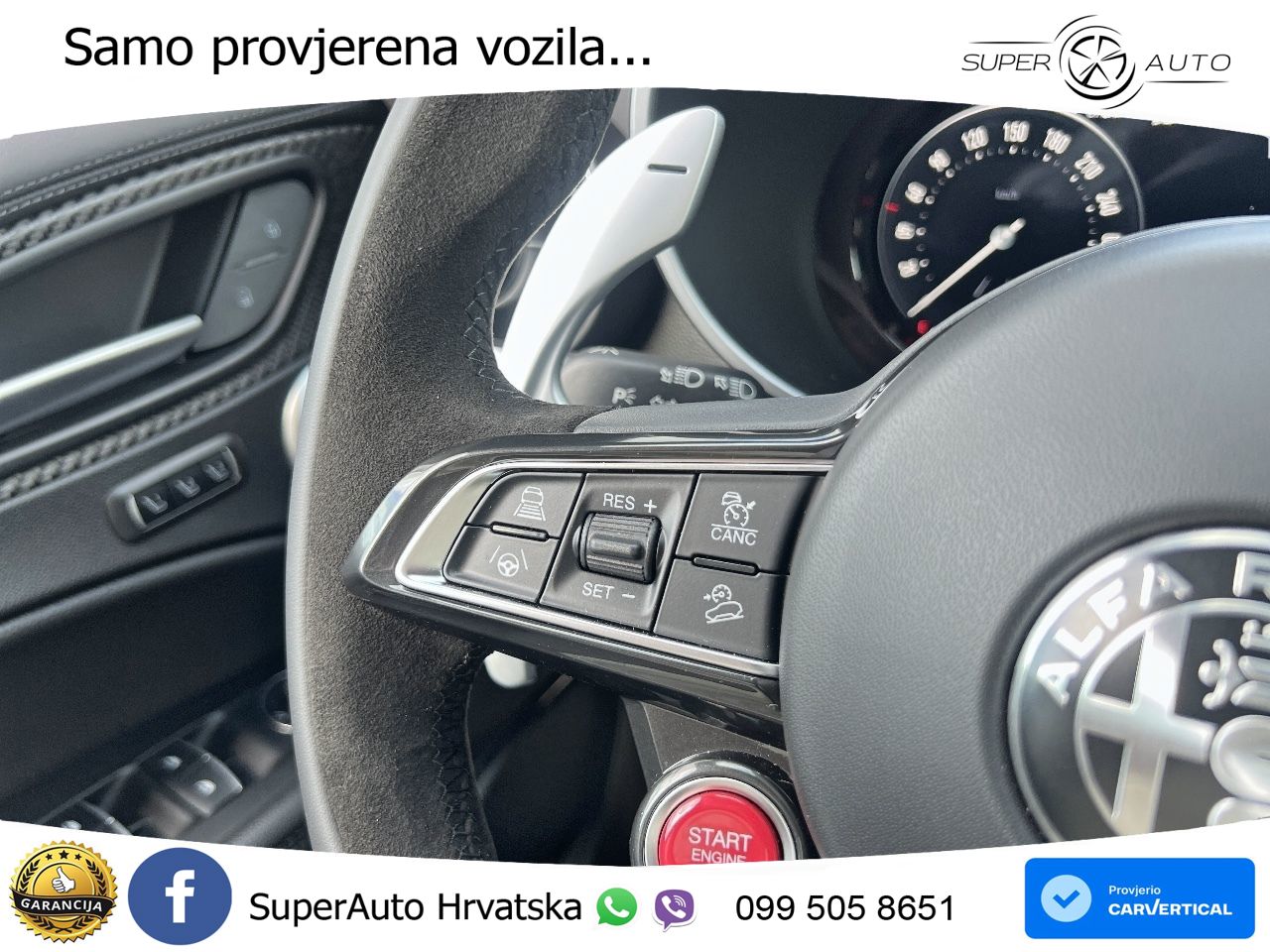 Alfa Romeo Stelvio Quadrifoglio 2.9 V6 Bi-Turbo (520 KS) Q4 Automatic LED+GR SJED+ACC