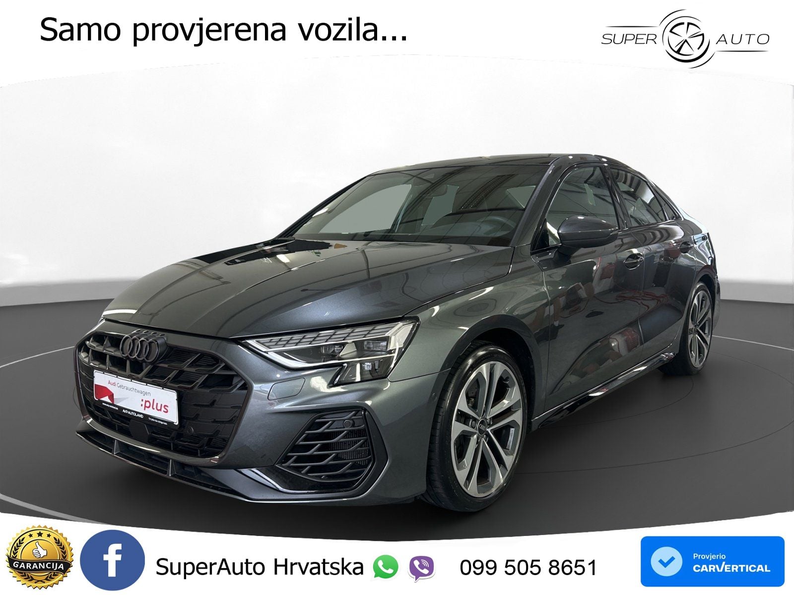 Audi S3 Limuzina 2.0 TFSI (333 KS) quattro S tronic LED+GR SJED+ACC