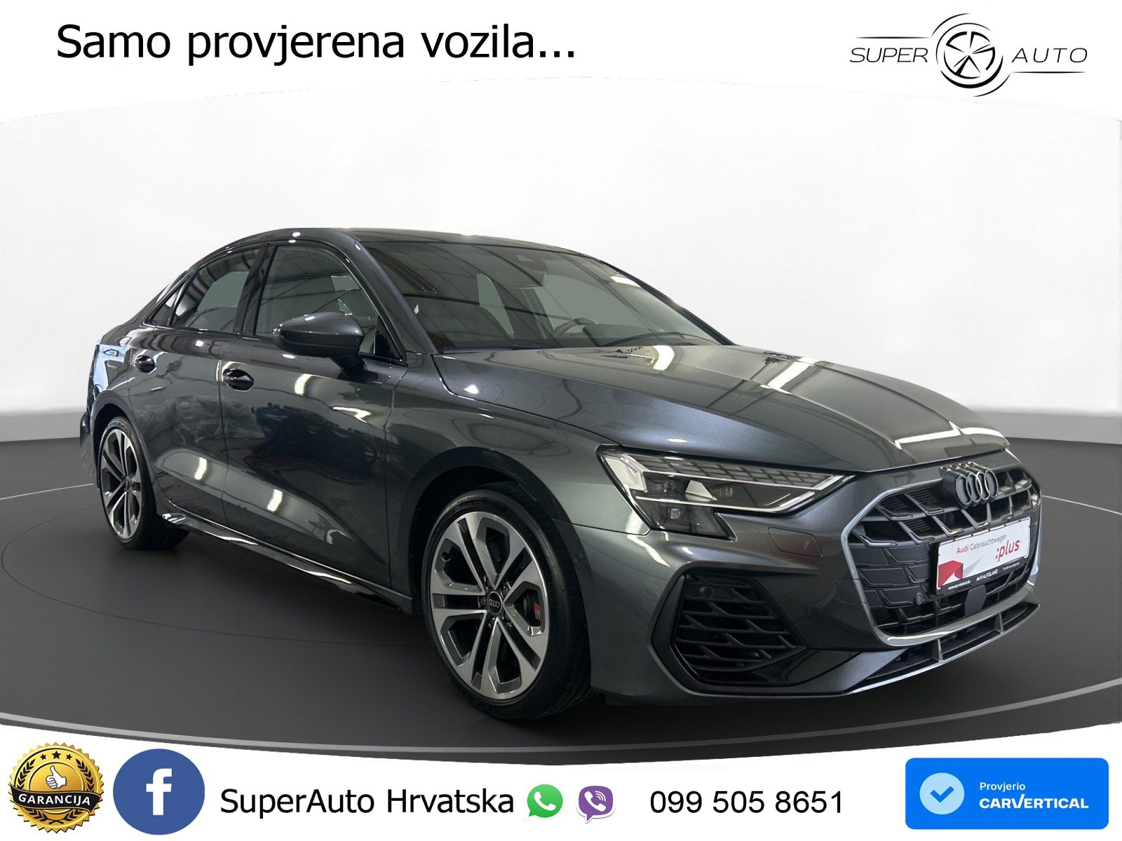 Audi S3 Limuzina 2.0 TFSI (333 KS) quattro S tronic LED+GR SJED+ACC