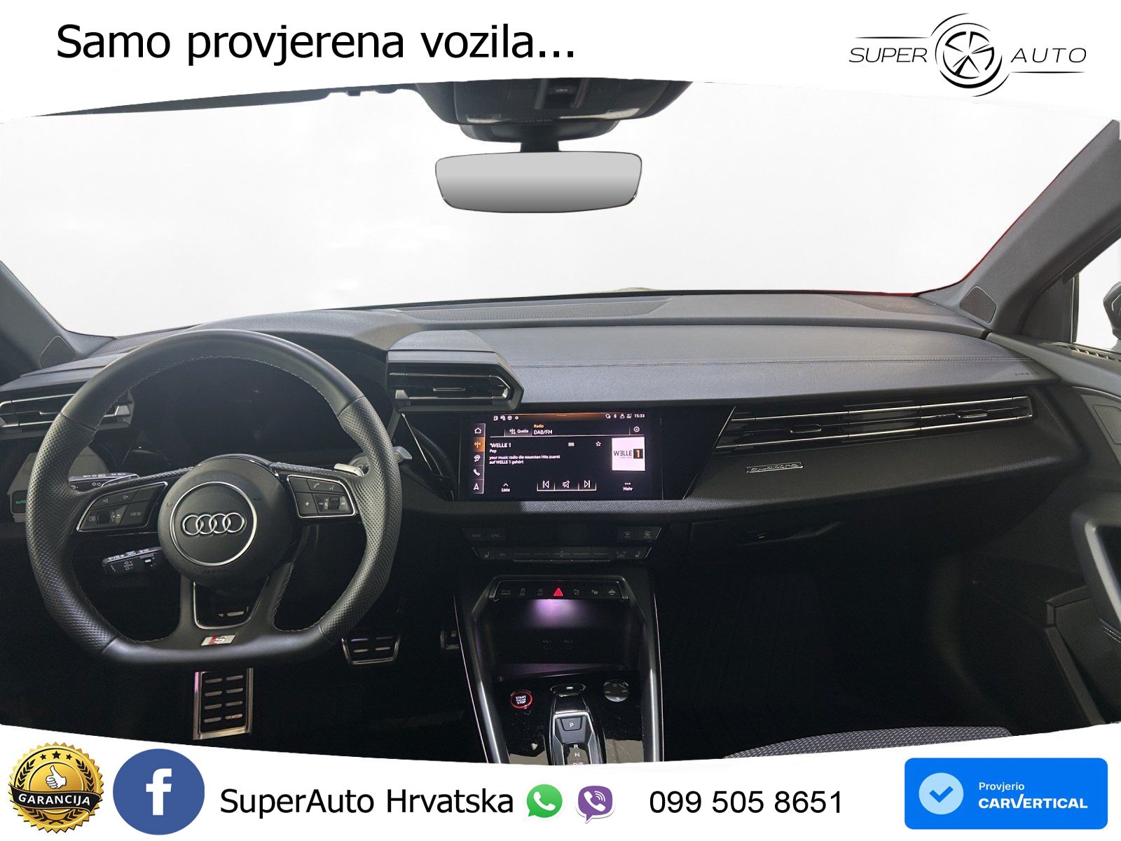 Audi S3 Limuzina 2.0 TFSI (333 KS) quattro S tronic LED+GR SJED+ACC