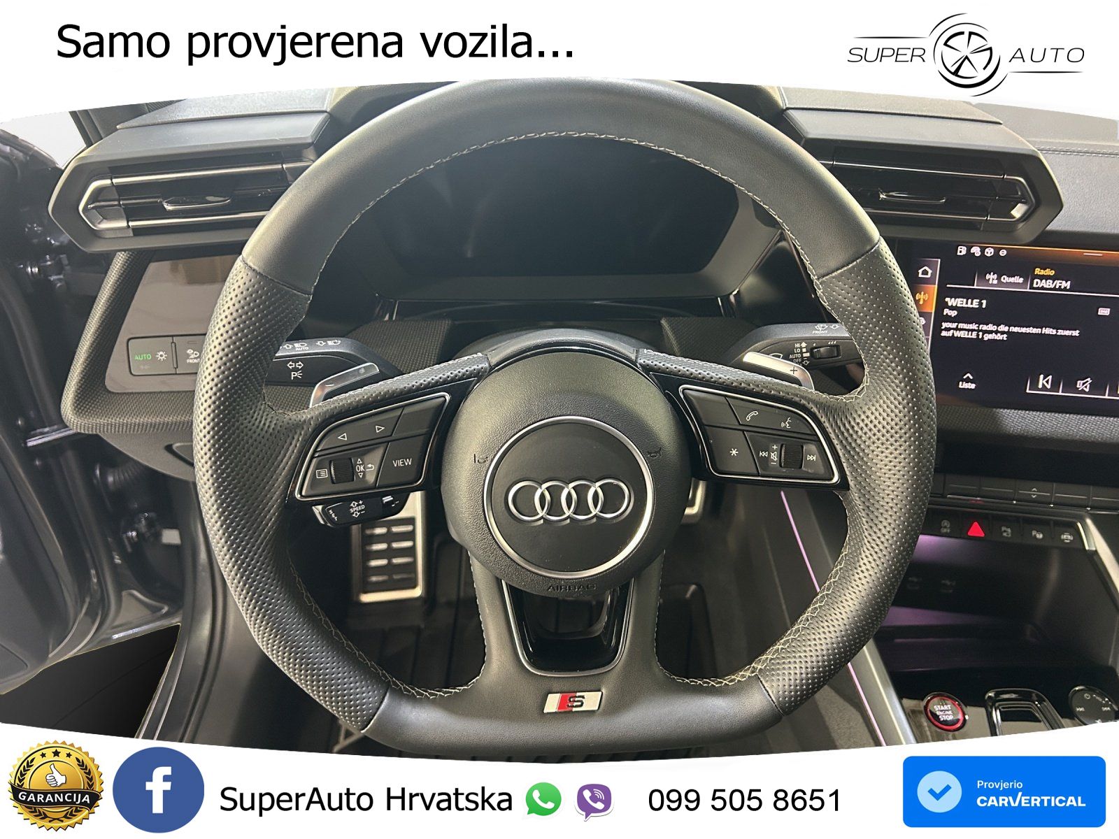 Audi S3 Limuzina 2.0 TFSI (333 KS) quattro S tronic LED+GR SJED+ACC