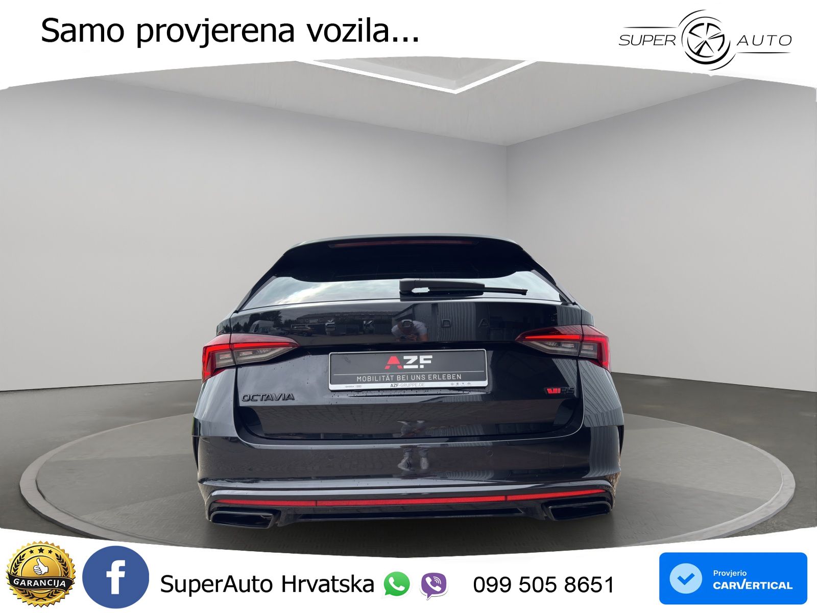 Škoda Octavia Combi RS 2.0 TDI (200 KS) 4x4 DSG LED+GR SJED+ACC