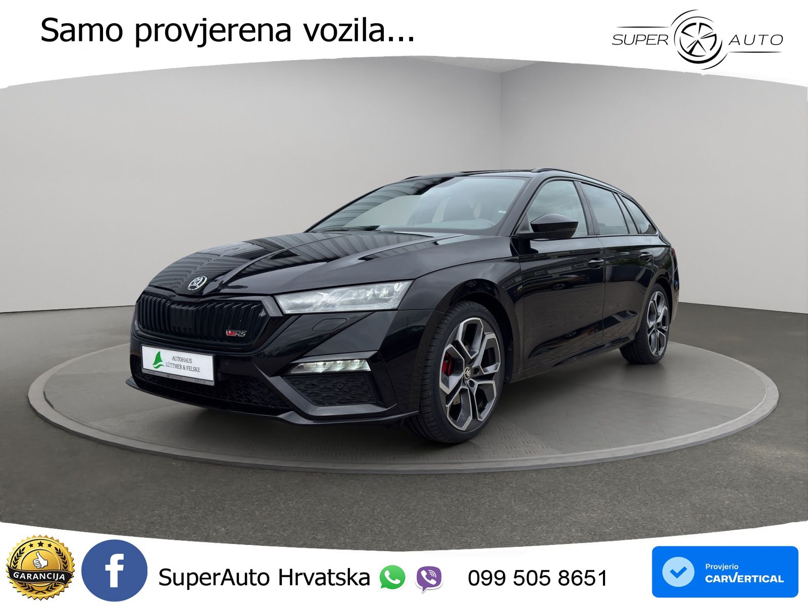 Škoda Octavia Combi RS 2.0 TDI (200 KS) 4x4 DSG LED+GR SJED+ACC