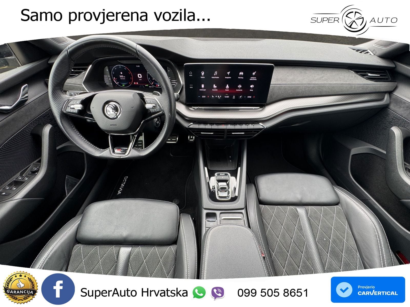Škoda Octavia Combi RS 2.0 TDI (200 KS) 4x4 DSG LED+GR SJED+ACC