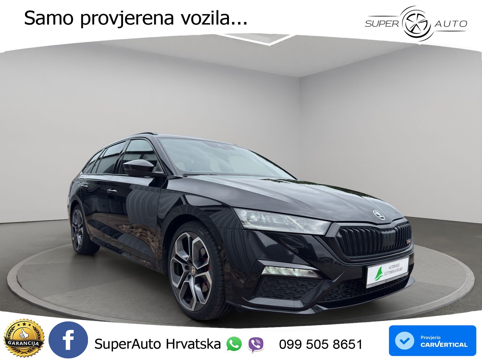 Škoda Octavia Combi RS 2.0 TDI (200 KS) 4x4 DSG LED+GR SJED+ACC