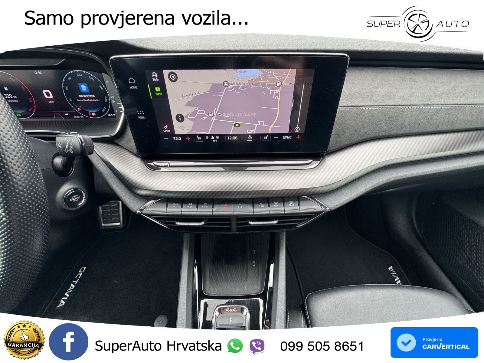 Škoda Octavia Combi RS 2.0 TDI (200 KS) 4x4 DSG LED+GR SJED+ACC