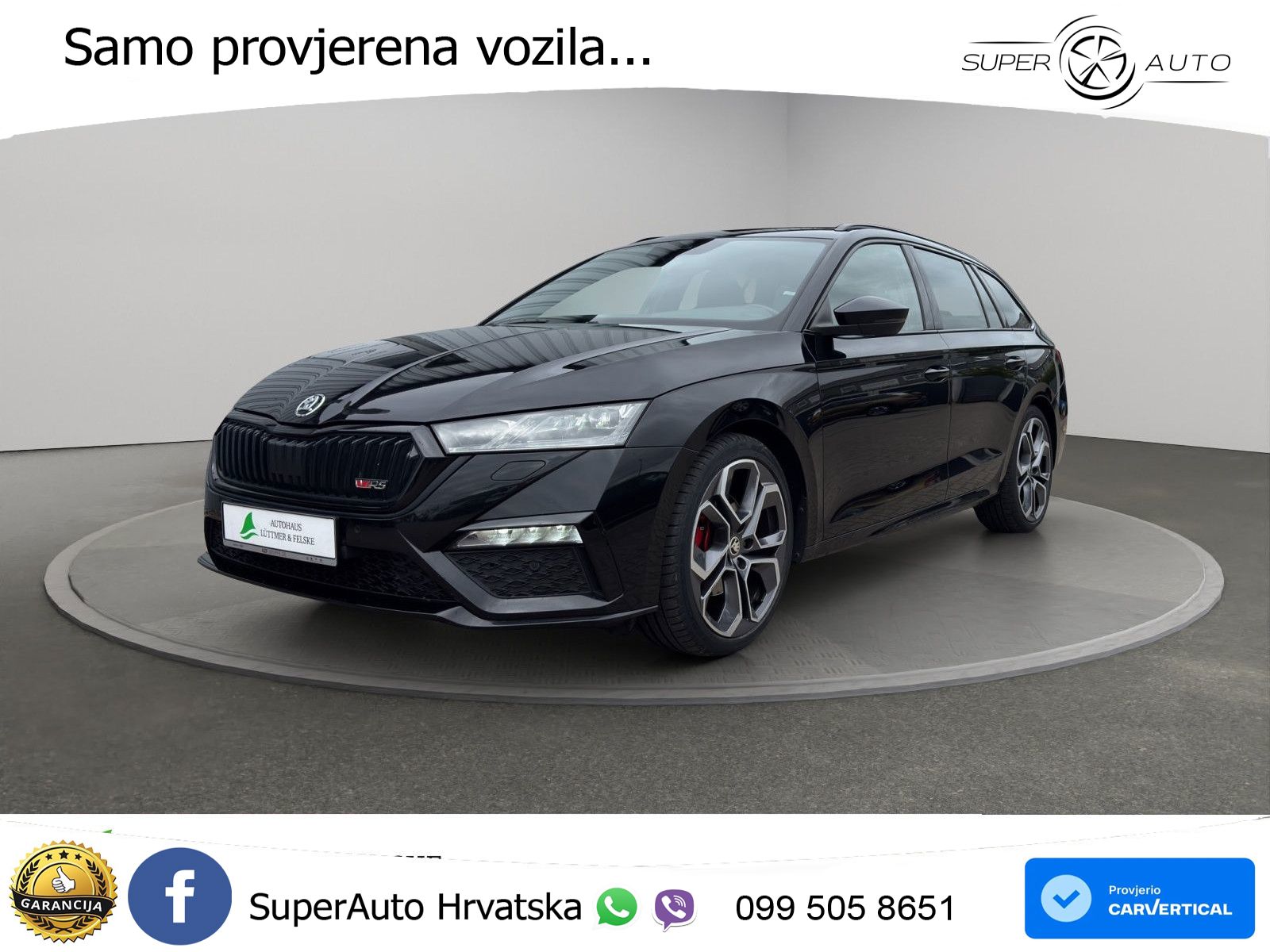 Škoda Octavia Combi RS 2.0 TDI (200 KS) 4x4 DSG LED+GR SJED+ACC