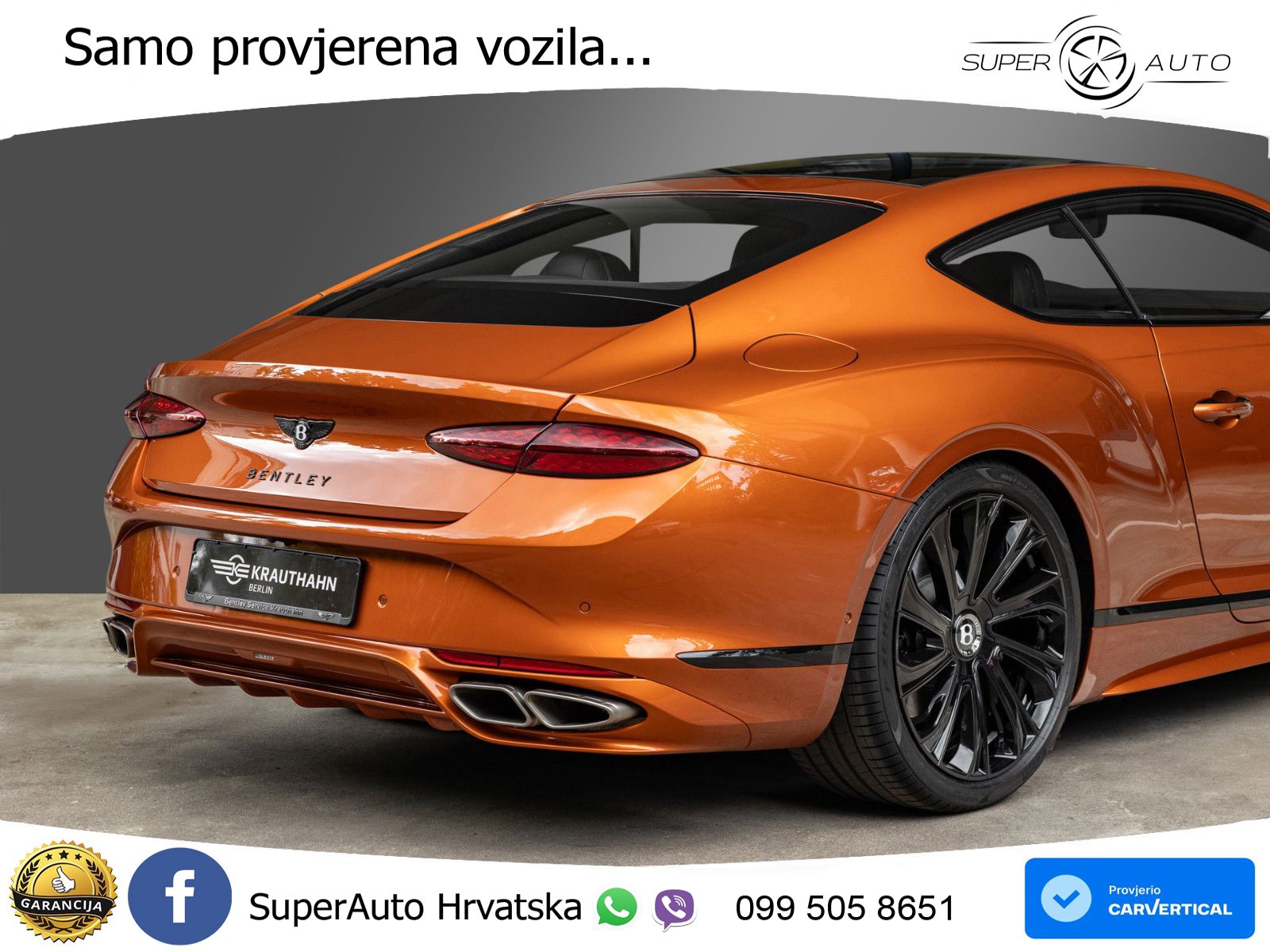 Bentley Continental GT IV 4.0 V8 TFSi (782 KS) AWD DCT LED+GR SJED+ACC