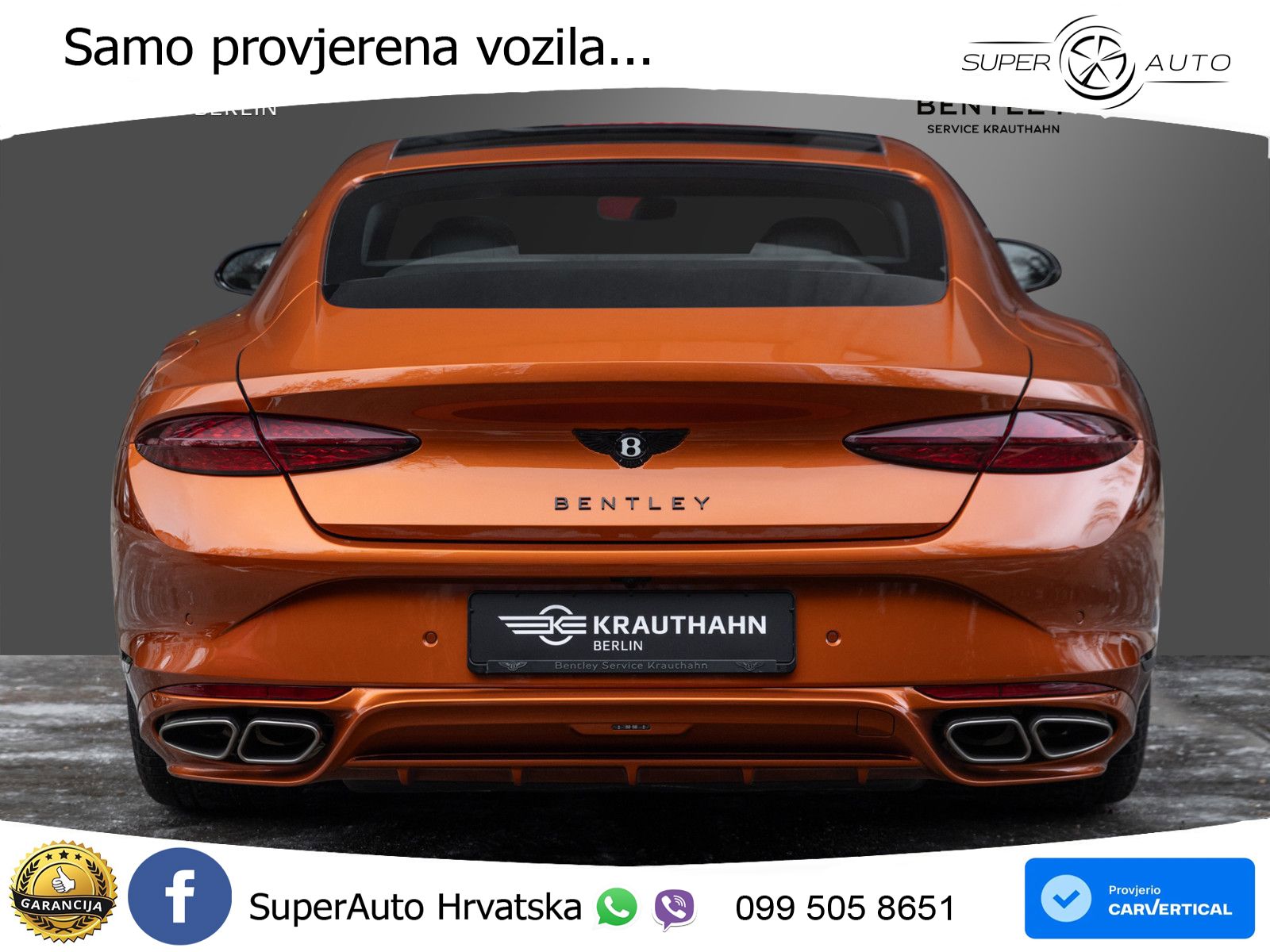 Bentley Continental GT IV 4.0 V8 TFSi (782 KS) AWD DCT LED+GR SJED+ACC
