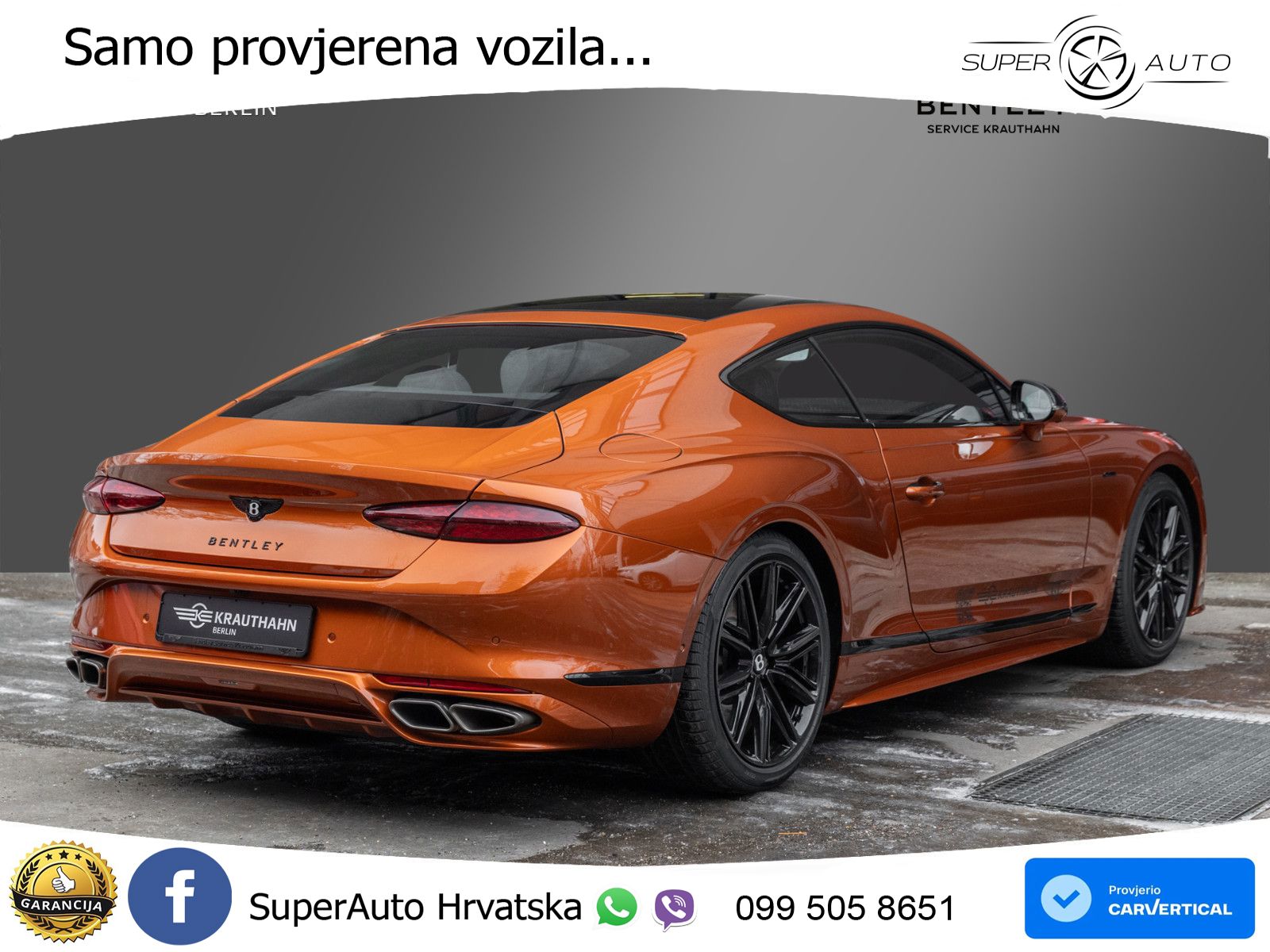 Bentley Continental GT IV 4.0 V8 TFSi (782 KS) AWD DCT LED+GR SJED+ACC