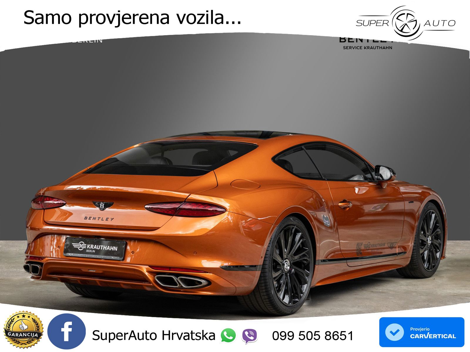 Bentley Continental GT IV 4.0 V8 TFSi (782 KS) AWD DCT LED+GR SJED+ACC