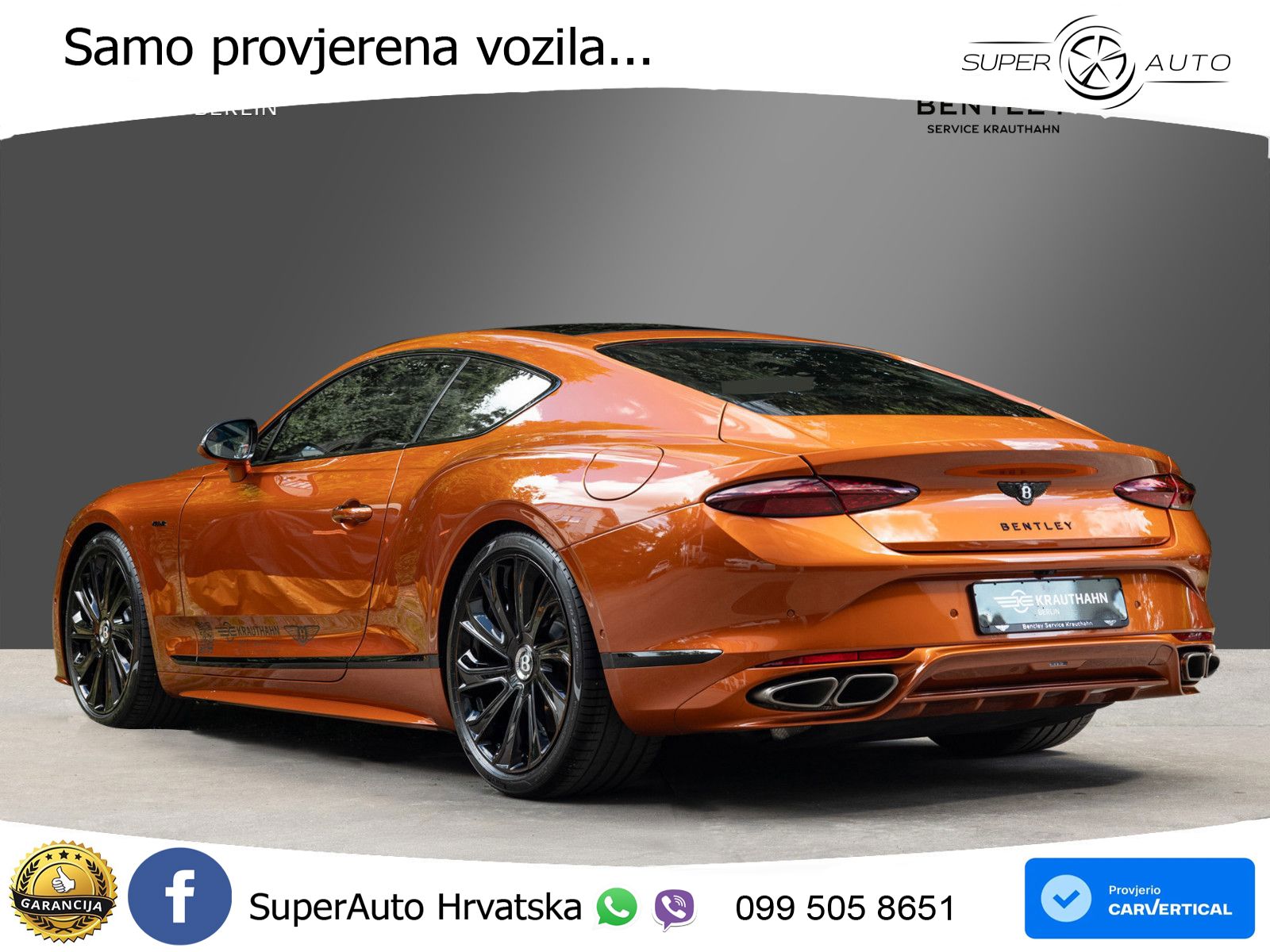 Bentley Continental GT IV 4.0 V8 TFSi (782 KS) AWD DCT LED+GR SJED+ACC