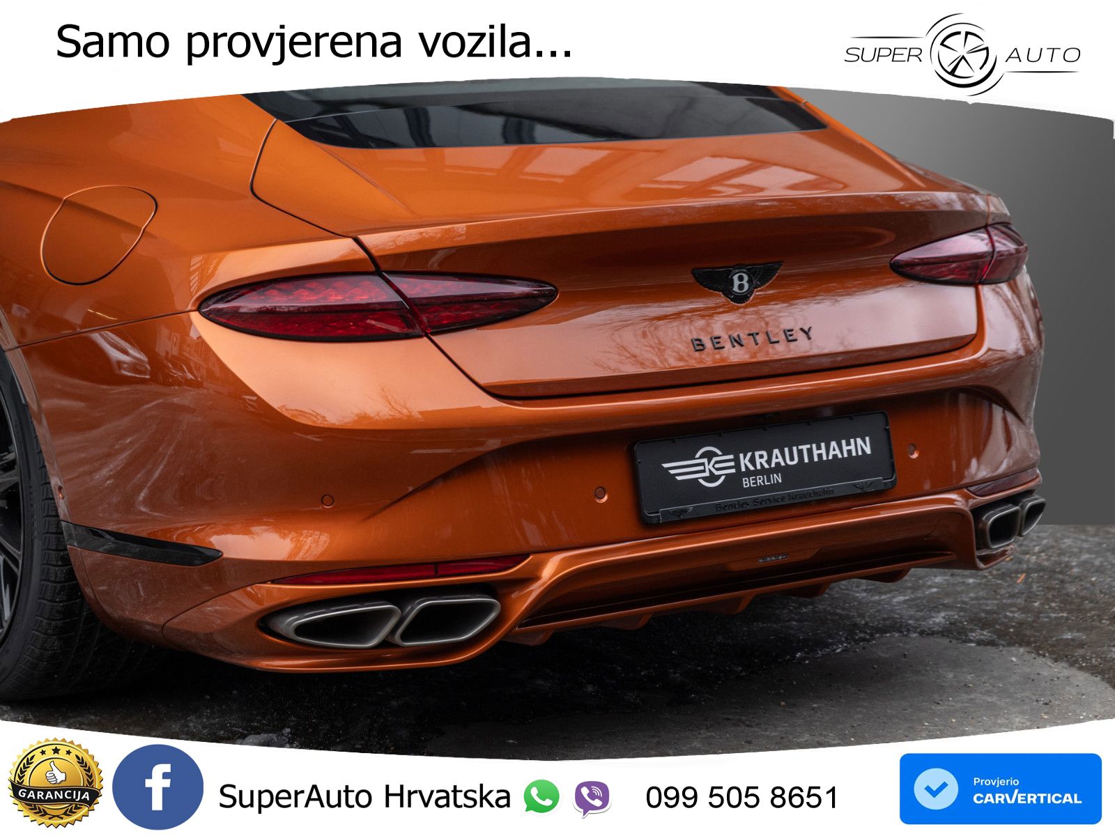 Bentley Continental GT IV 4.0 V8 TFSi (782 KS) AWD DCT LED+GR SJED+ACC