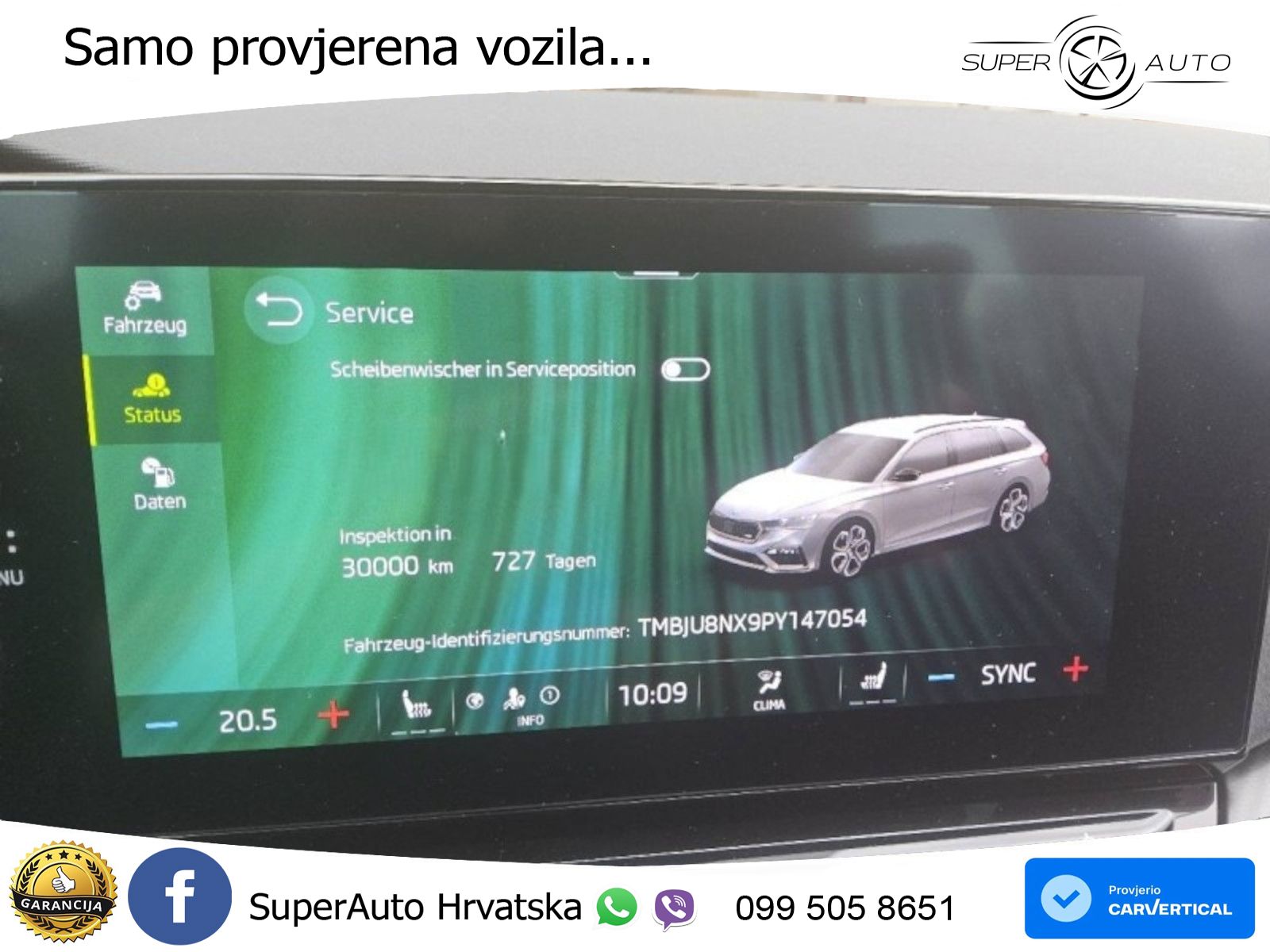Škoda Octavia Combi RS 2.0 TSI (245 KS) DSG LED+GR SJED+ACC
