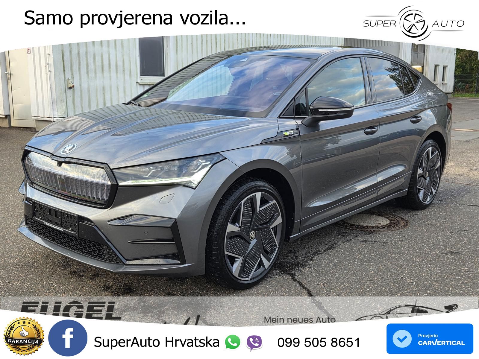 Škoda Enyaq iV RS 82 kWh (299 KS) AWD MATRIX+GR SJED+KAM
