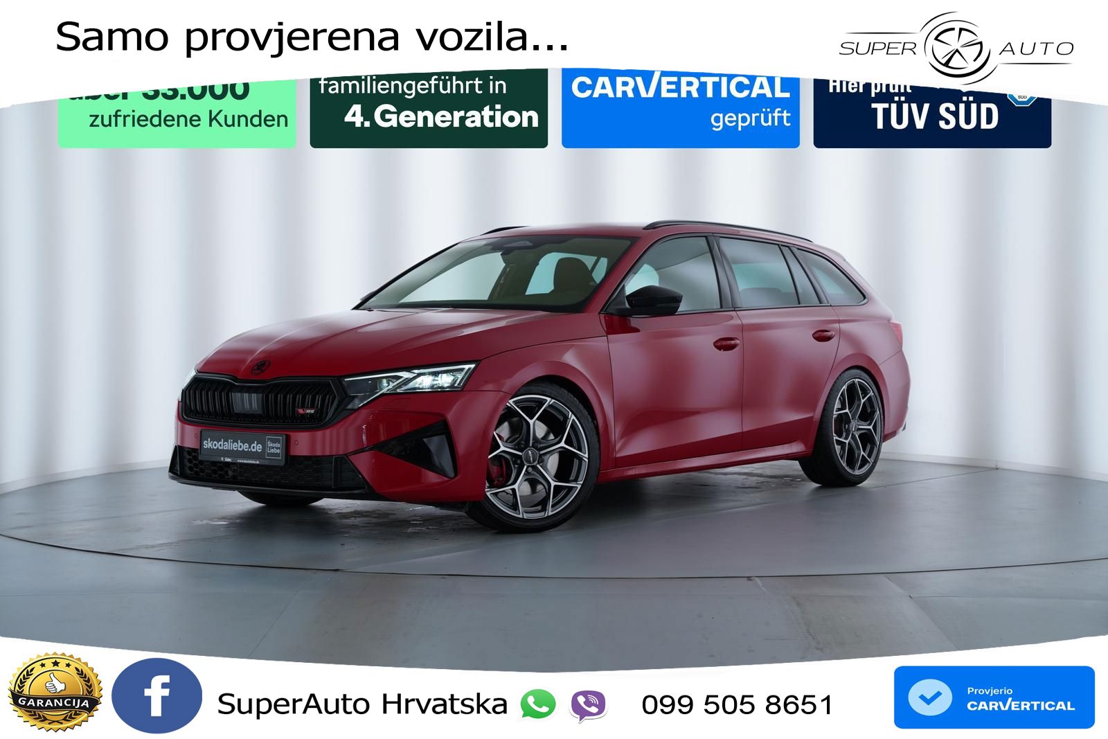 Škoda Octavia Combi RS 2.0 TSI (265 KS) DSG MATRIX+GR SJED+KAM