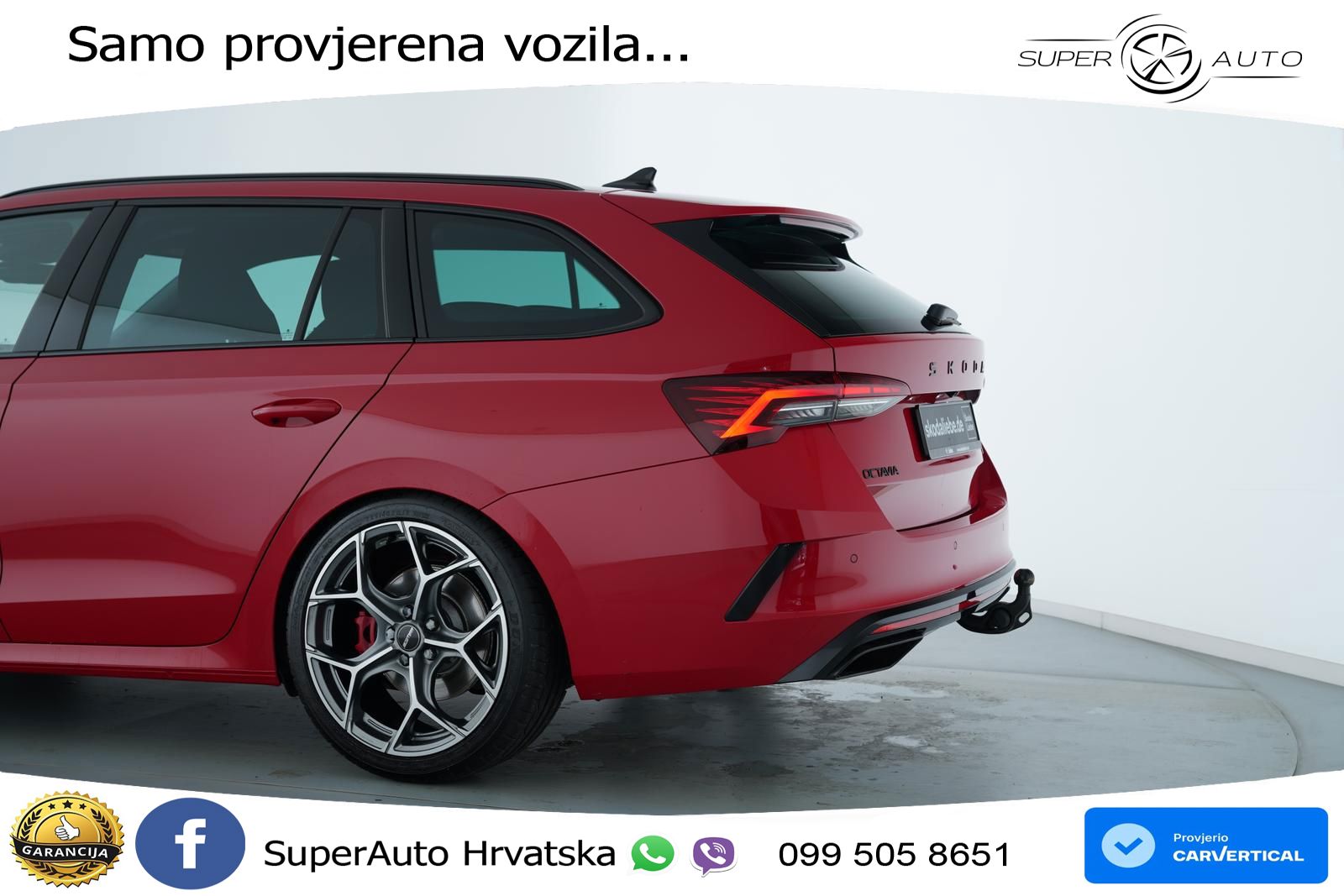 Škoda Octavia Combi RS 2.0 TSI (265 KS) DSG MATRIX+GR SJED+KAM