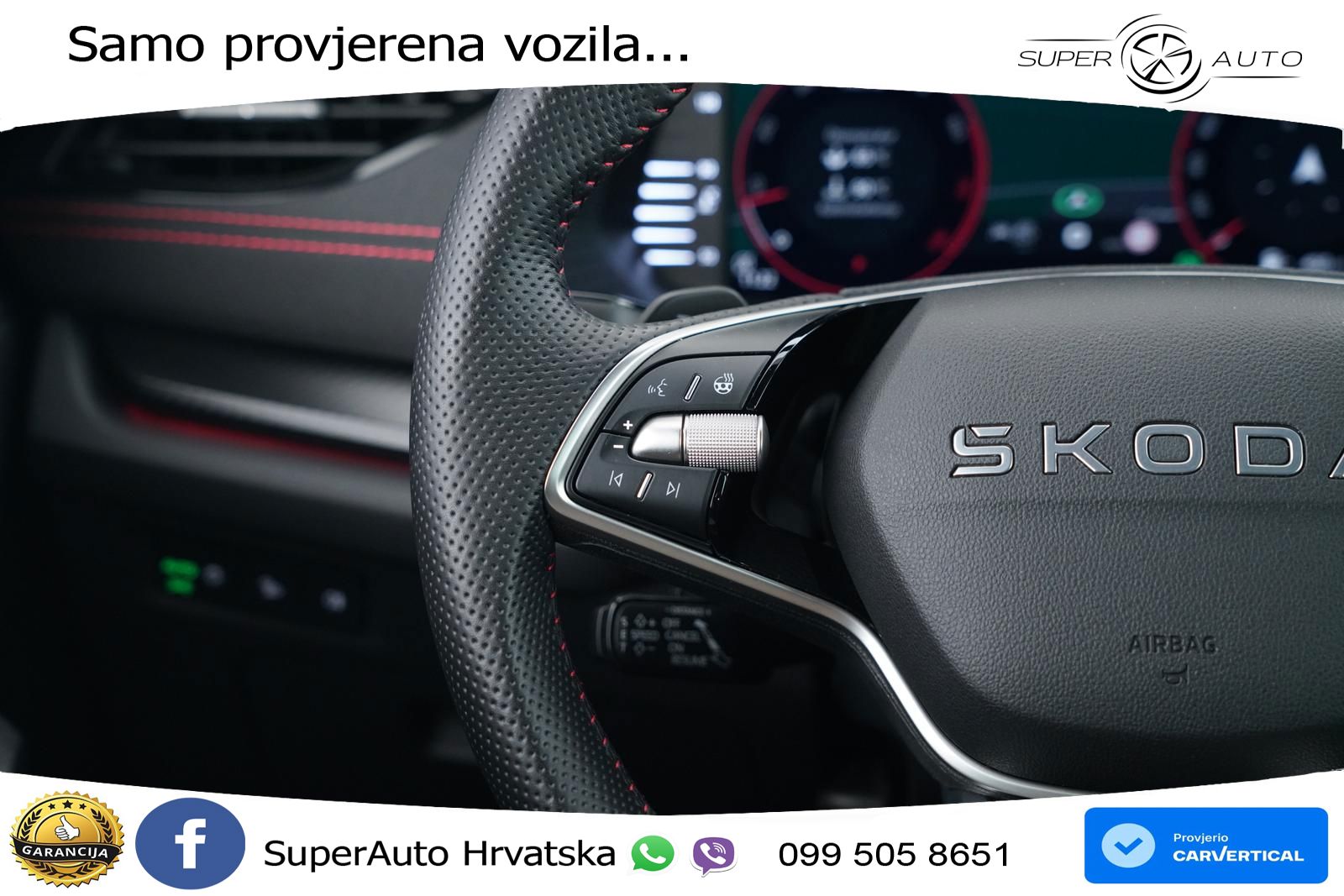 Škoda Octavia Combi RS 2.0 TSI (265 KS) DSG MATRIX+GR SJED+KAM