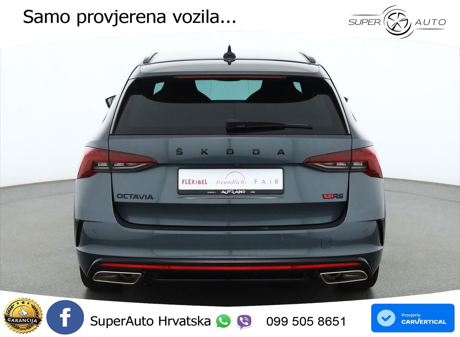 Škoda Octavia Combi RS 2.0 TSI (245 KS) DSG LED+GR SJED+ACC