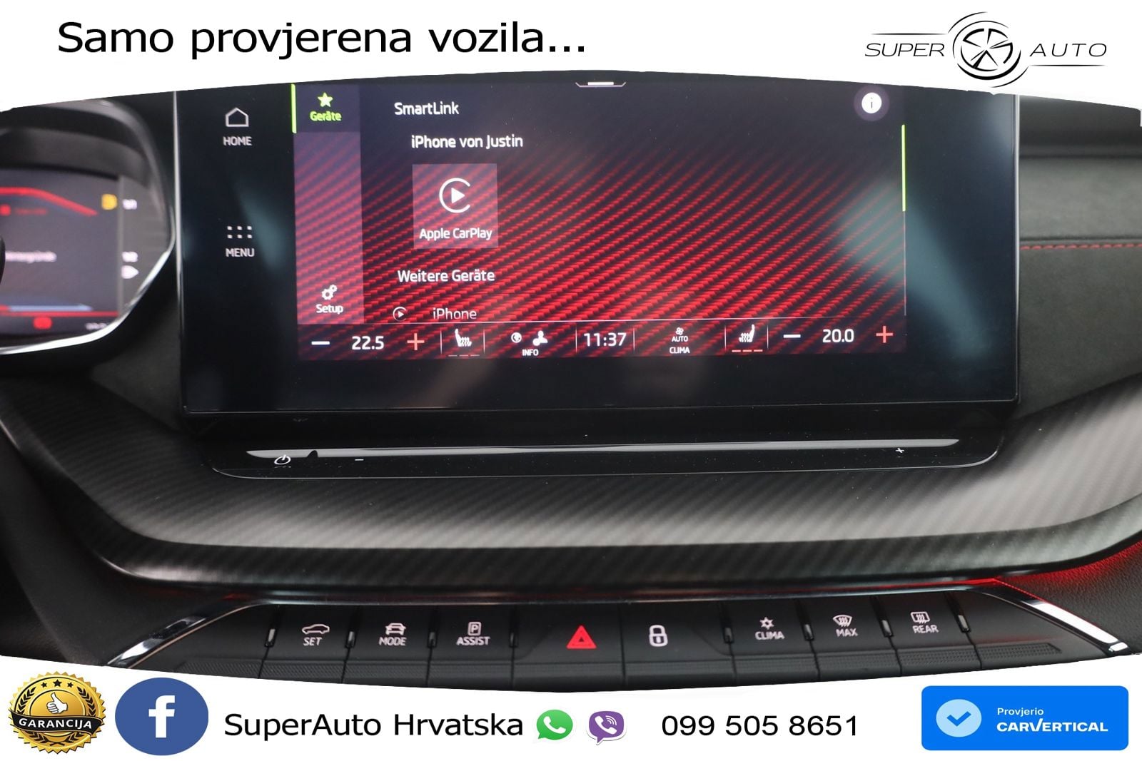 Škoda Octavia Combi RS 2.0 TSI (245 KS) DSG LED+GR SJED+ACC