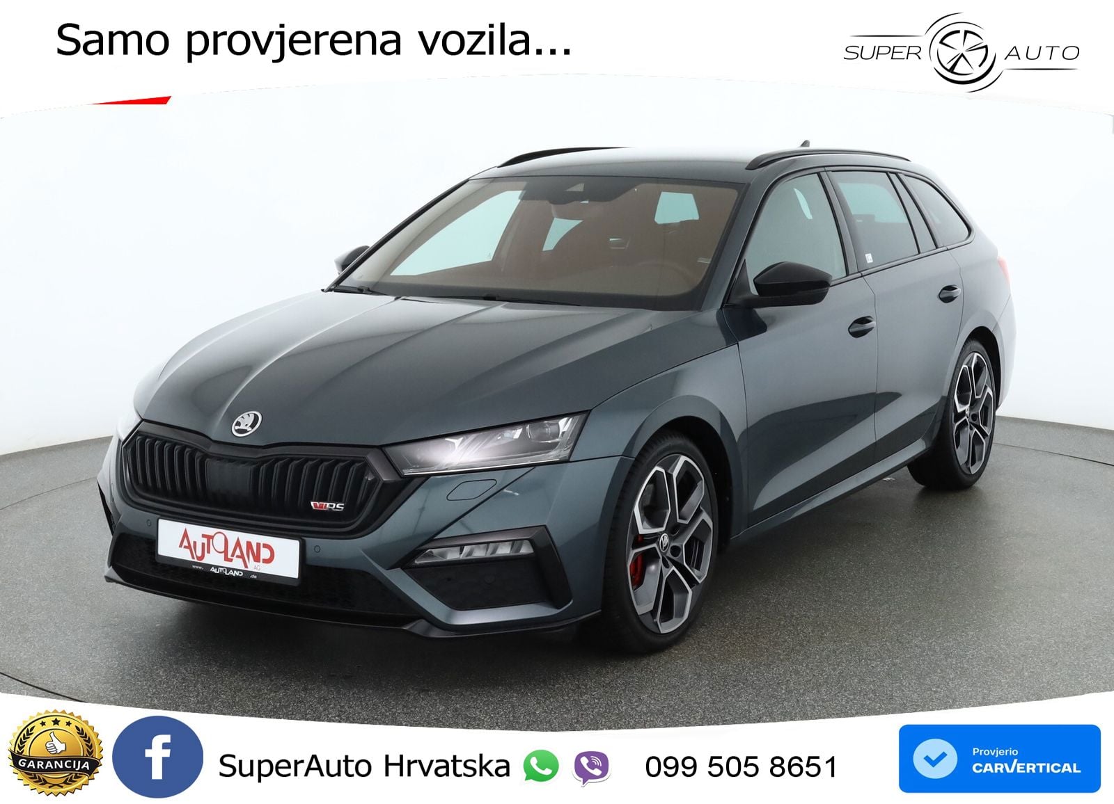 Škoda Octavia Combi RS 2.0 TSI (245 KS) DSG LED+GR SJED+ACC