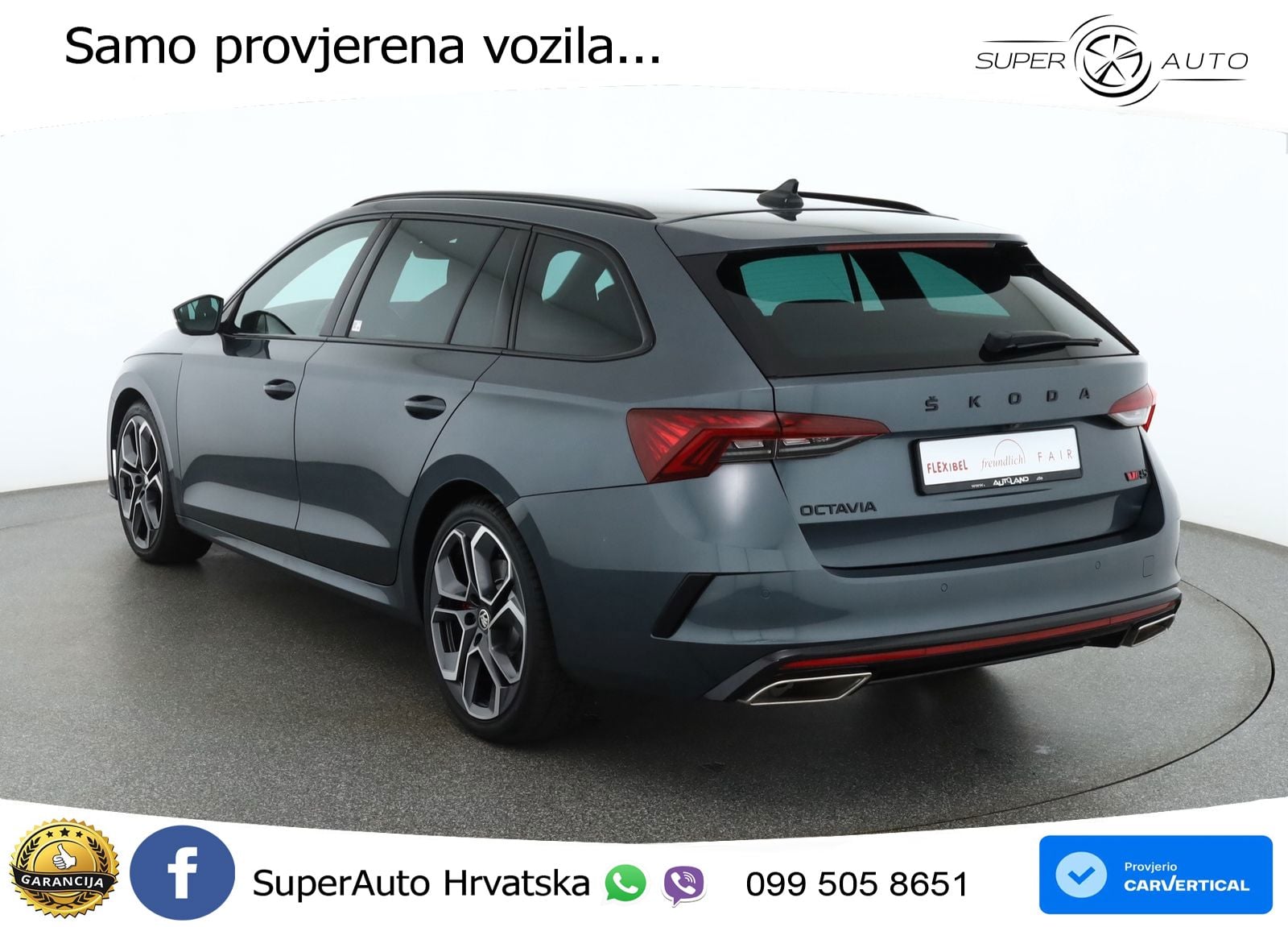 Škoda Octavia Combi RS 2.0 TSI (245 KS) DSG LED+GR SJED+ACC